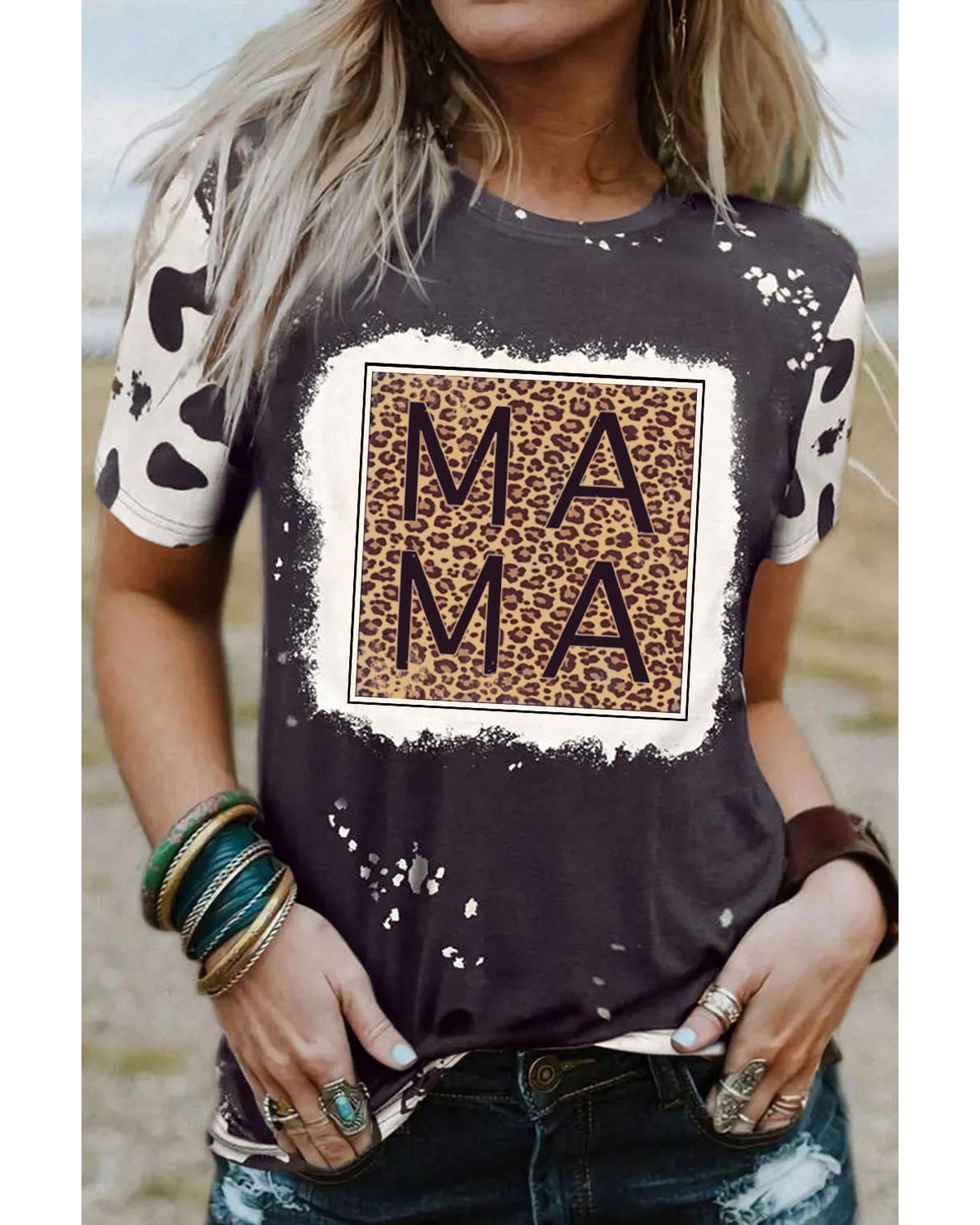 Azura Exchange Leopard Graphic Crew Neck Tee - XL Main image