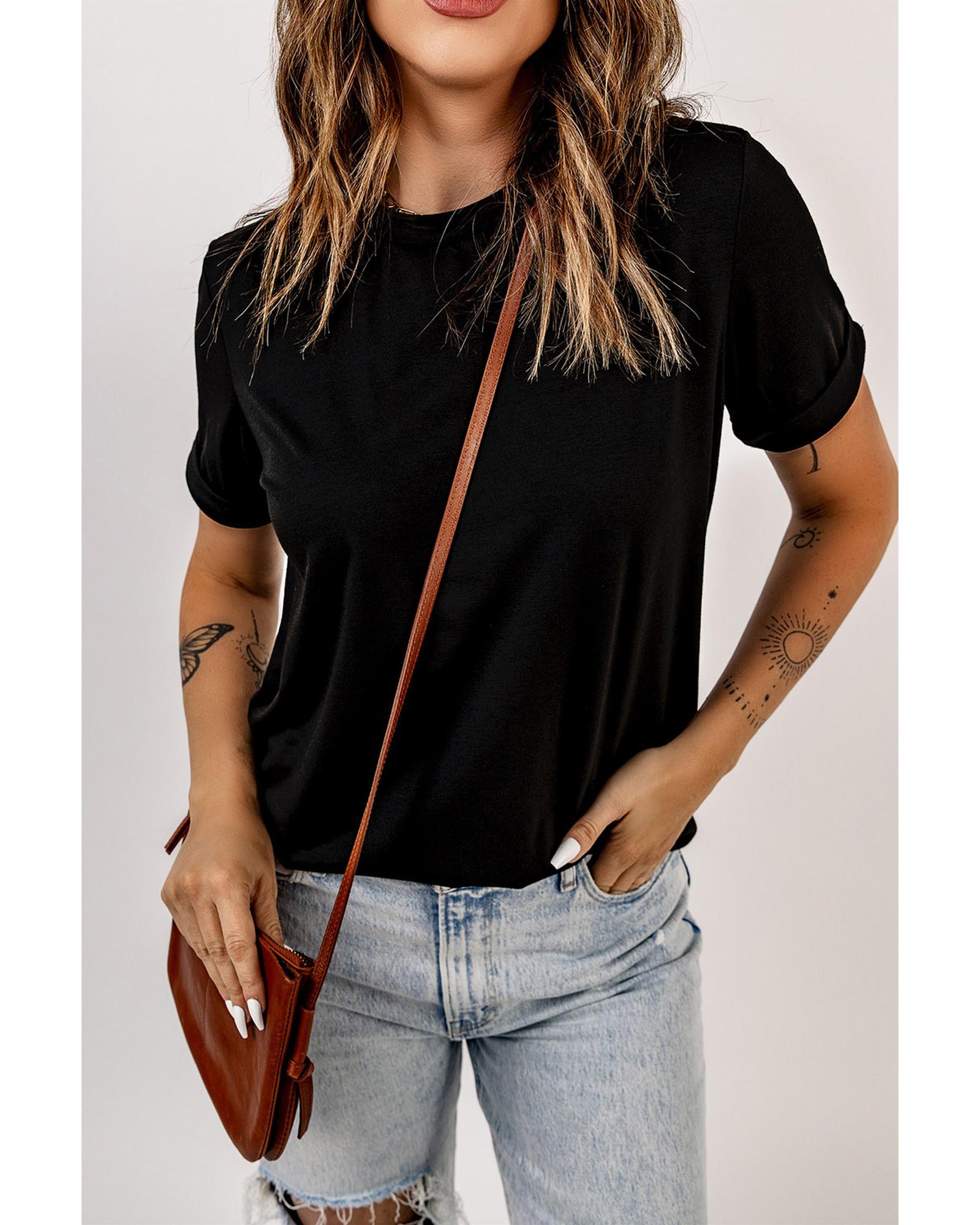 Azura Exchange Essential Crew Neck Tee - M Main image