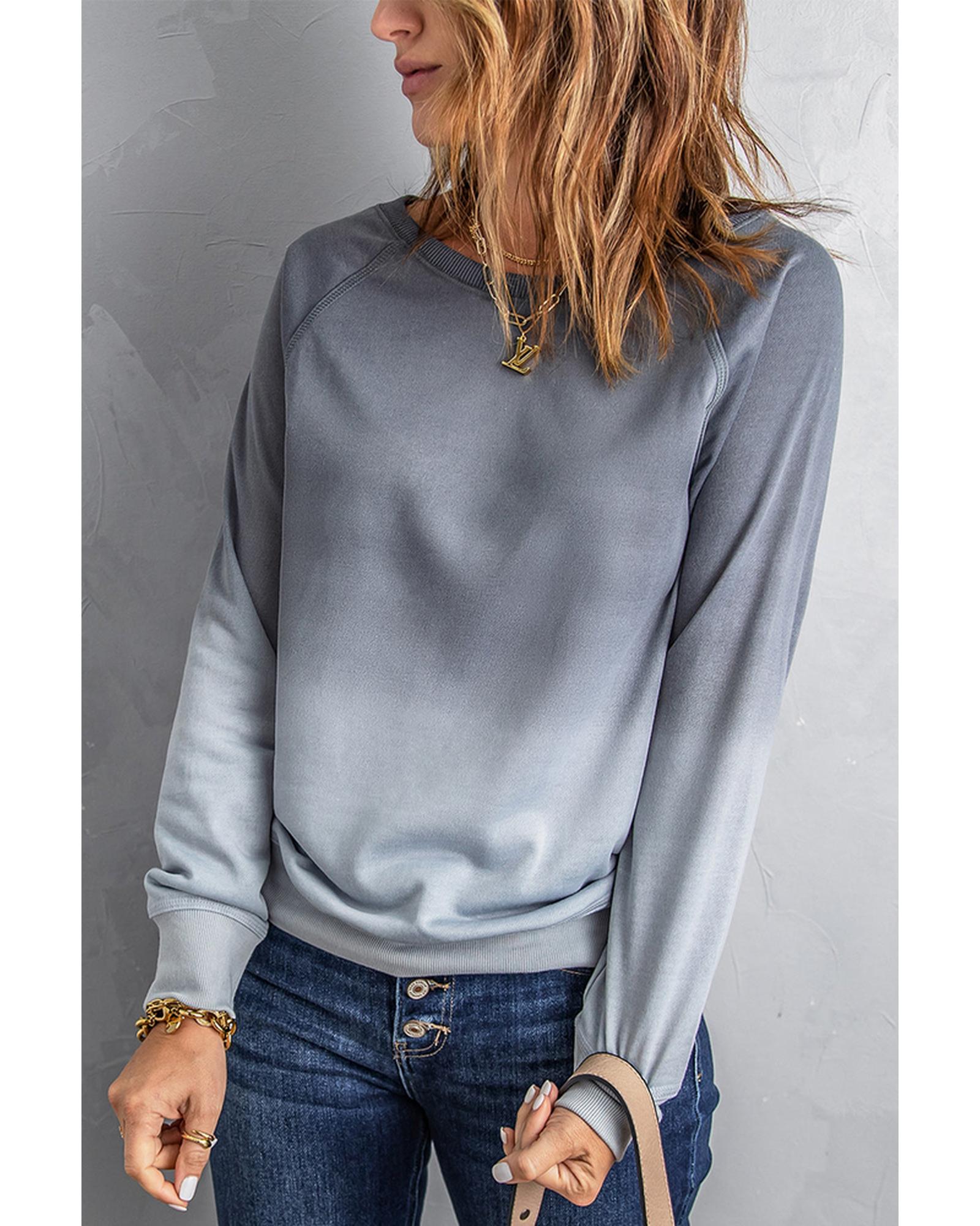Azura Exchange Ombre Crewneck Long Sleeve Sweatshirt - M Main image