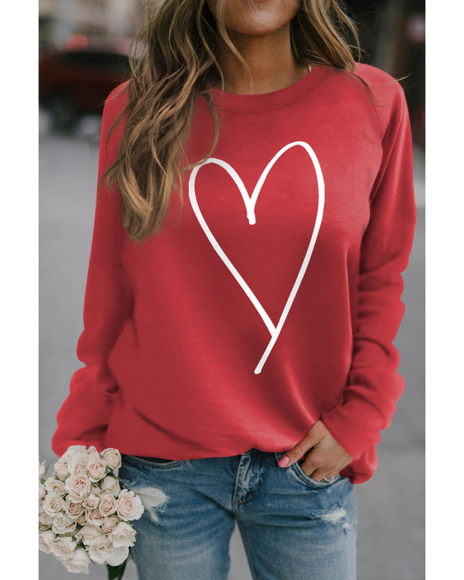 Azura Exchange Heart Graphic Sweatshirt - 2XL Main image