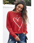 Azura Exchange Heart Graphic Sweatshirt - 2XL