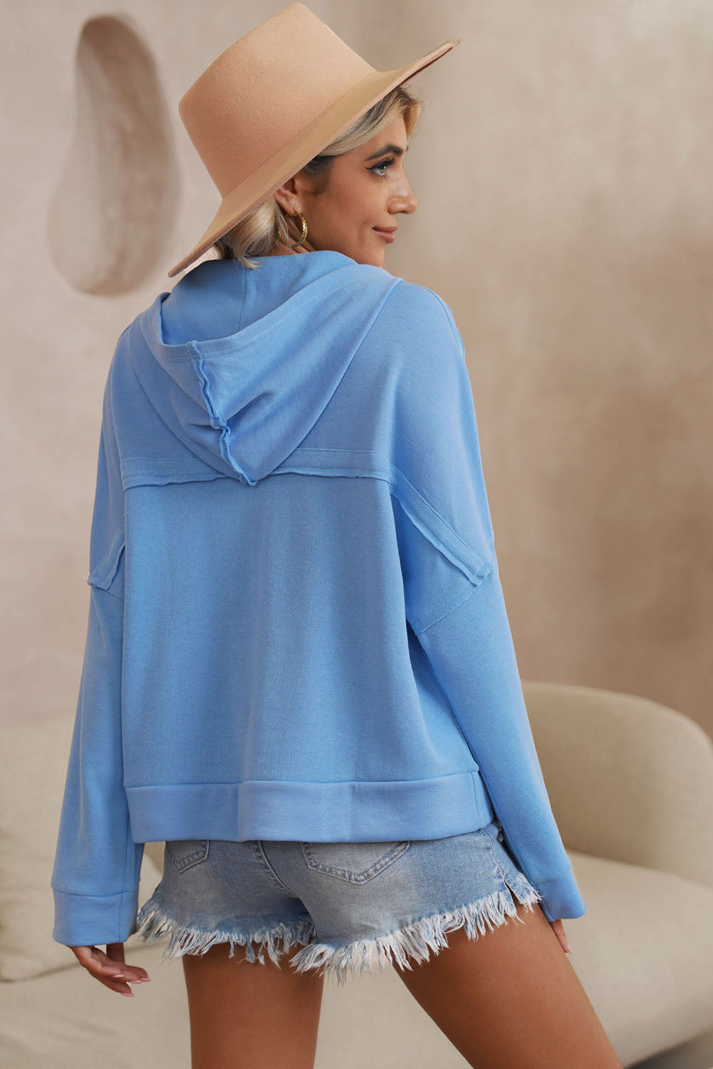 Azura Exchange Button Trim Hoodie - XL Secondary image