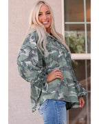 Azura Exchange Camo Print Oversize Hoodie - S