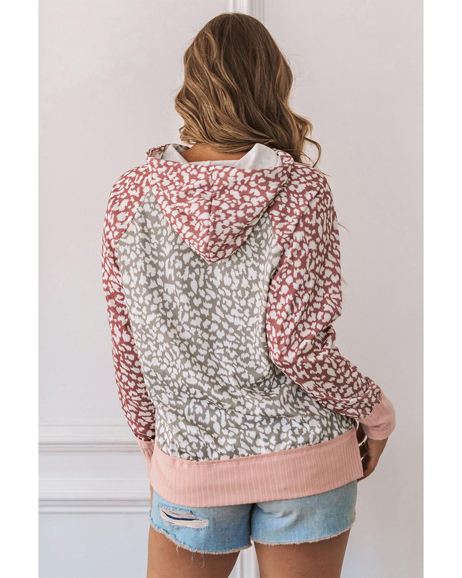 Azura Exchange Leopard Hooded Sweatshirt - 2XL Secondary image