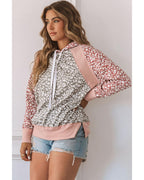 Azura Exchange Leopard Hooded Sweatshirt - S