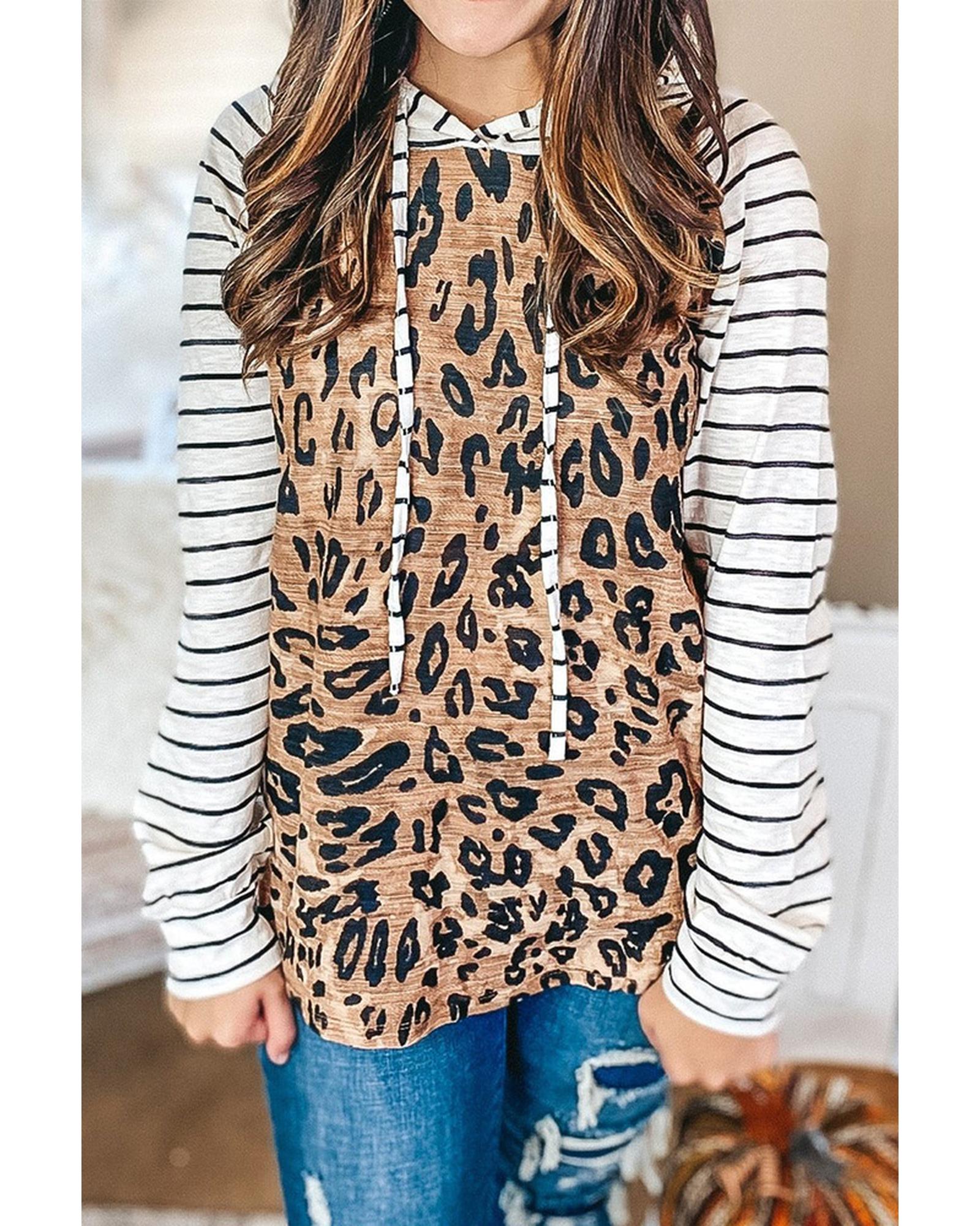 Azura Exchange Patchwork Striped Hoodie - S Main image