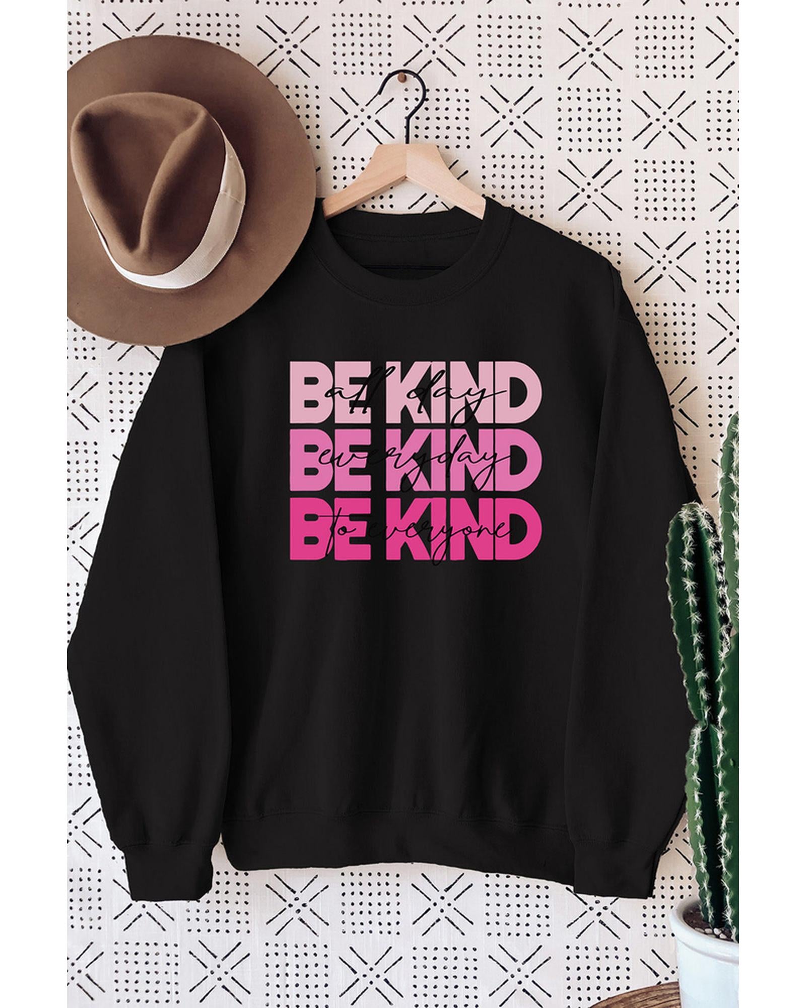 Azura Exchange BE KIND Letter Print Sweatshirt - L Main image