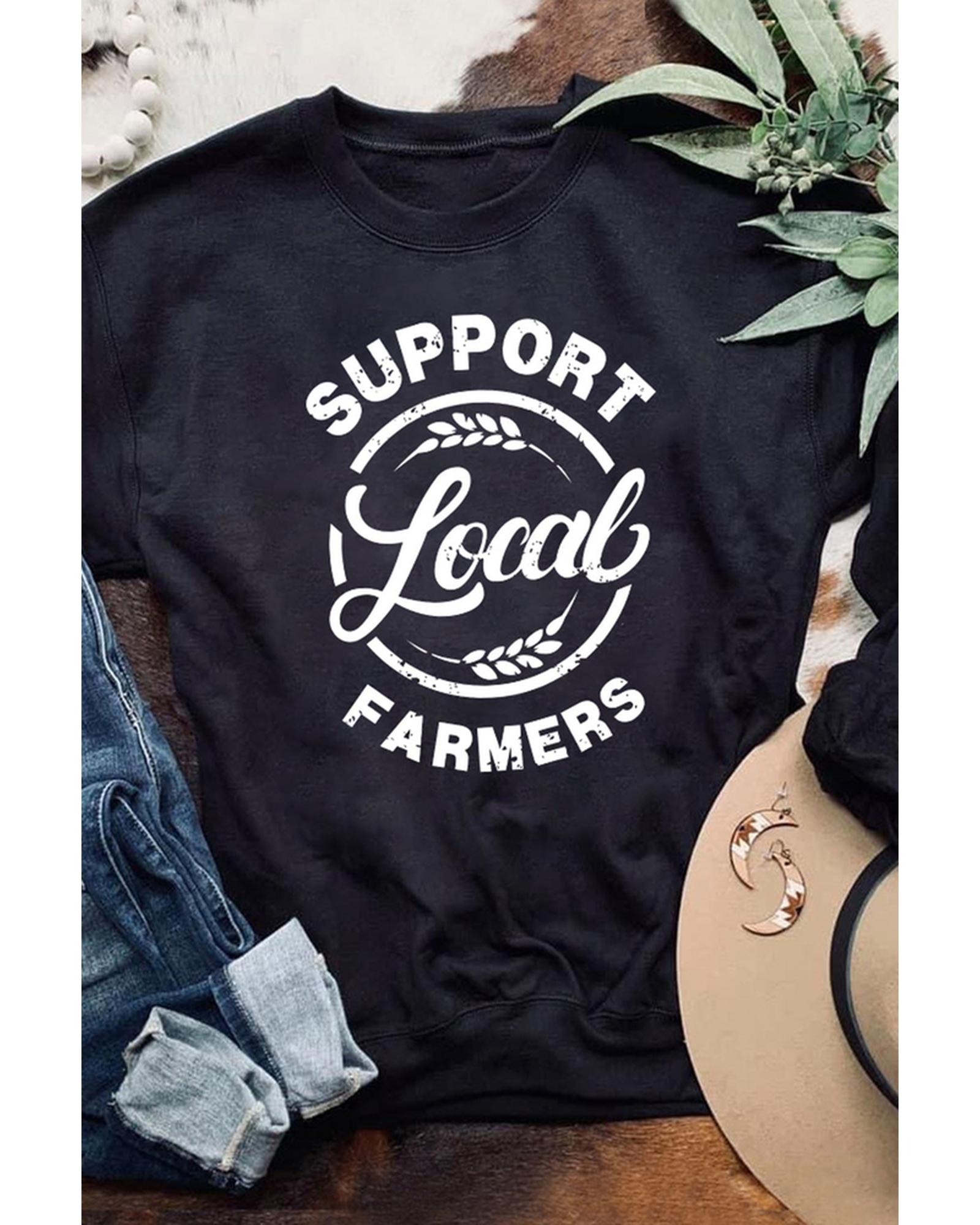 Azura Exchange Local Farmers Print Long Sleeve Sweatshirt - M Main image