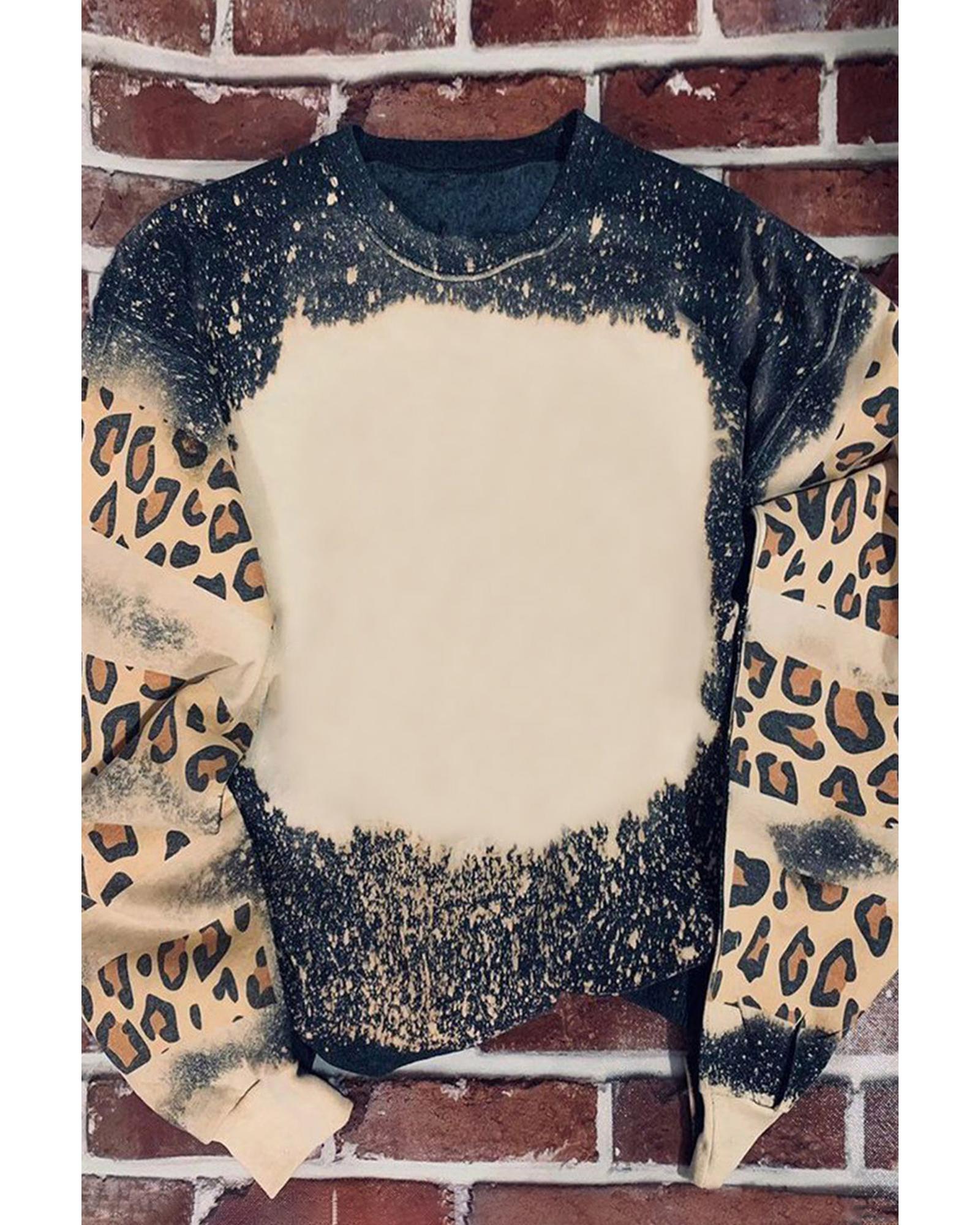 Azura Exchange Leopard Tie Dye Sweatshirt - 2XL Secondary image