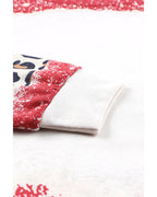 Azura Exchange Leopard Print Sweatshirt with Tie Dye Design - S