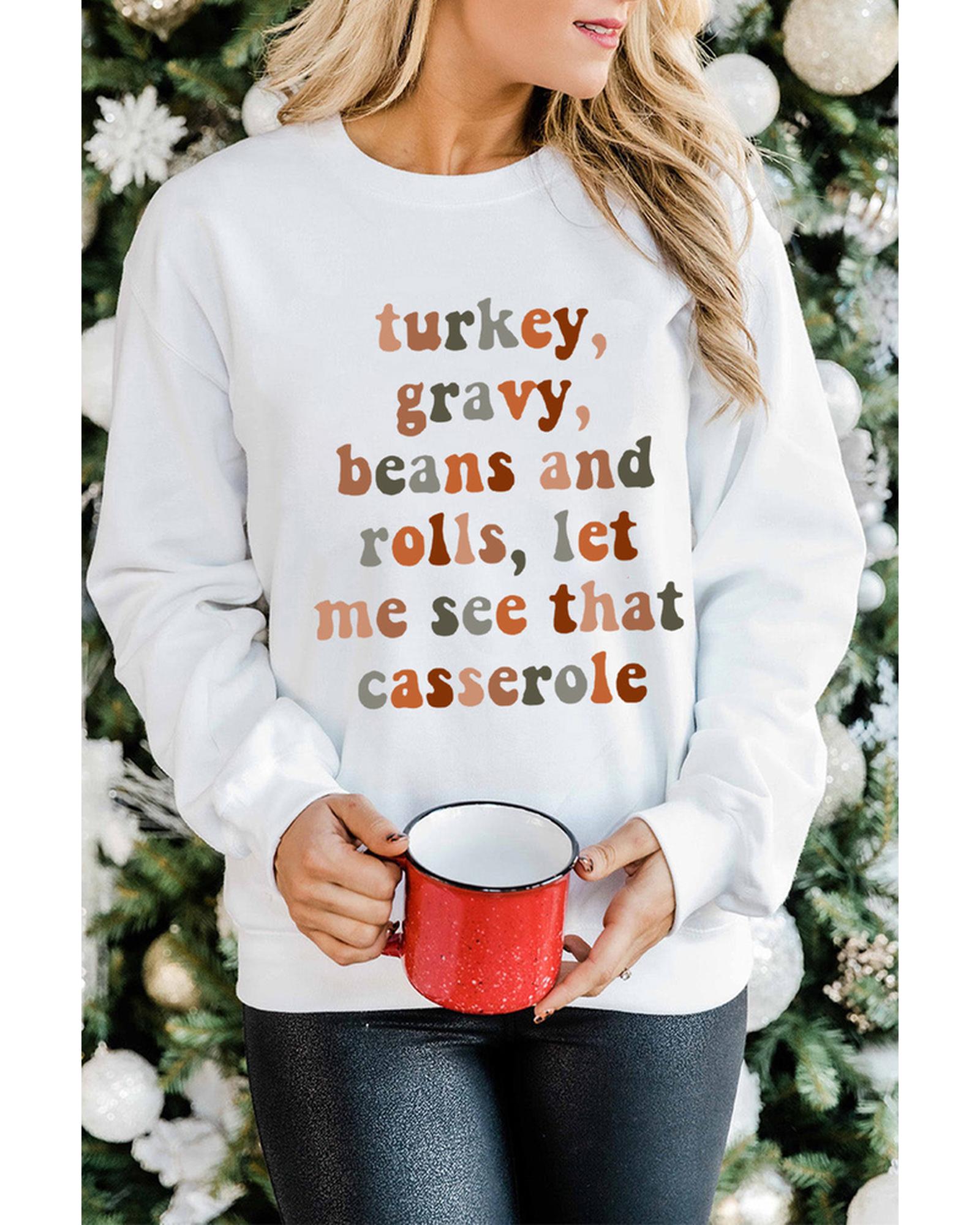 Azura Exchange Thanksgiving Letter Long Sleeve Sweatshirt - L Main image