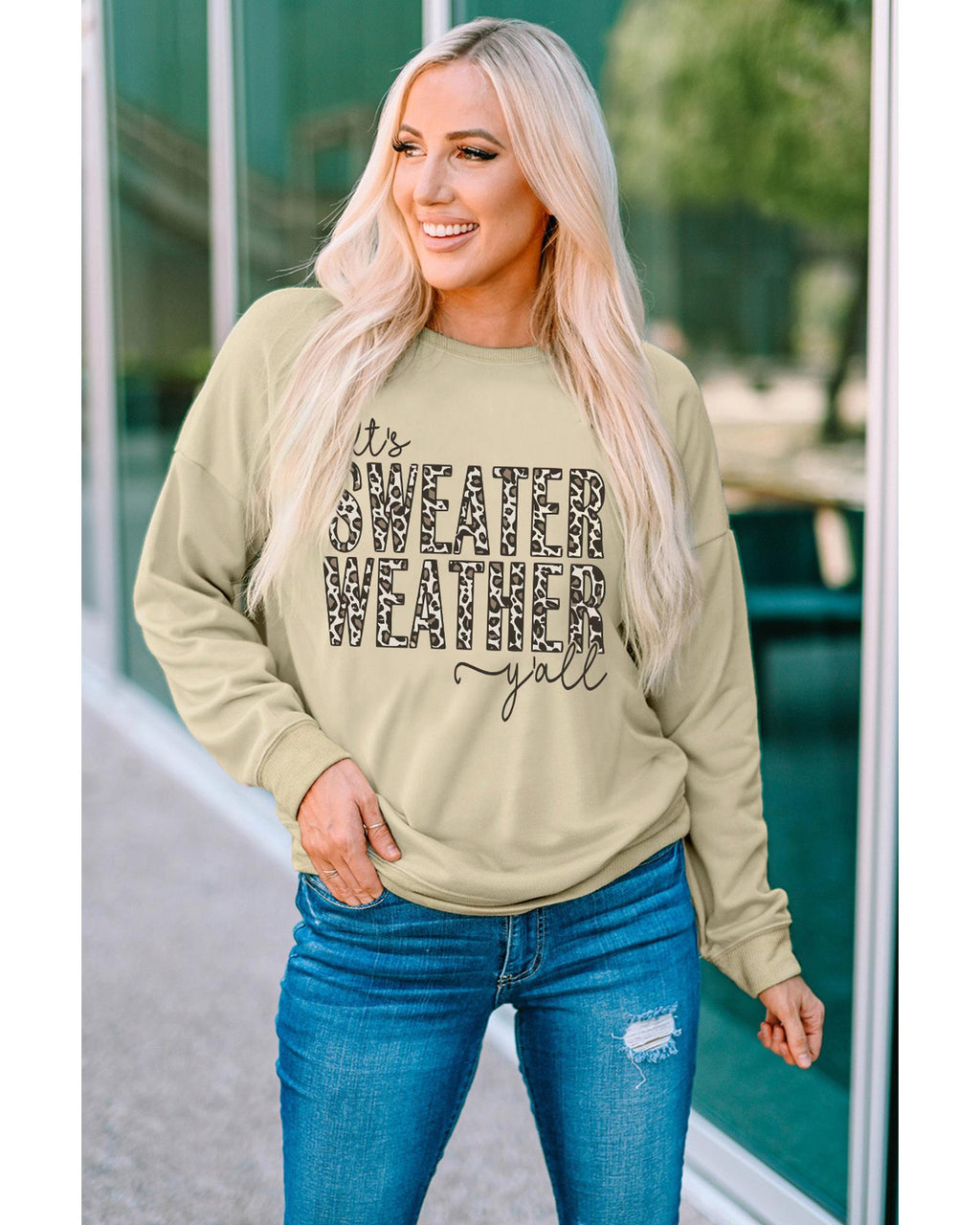 Azura Exchange Leopard Print Pullover Sweatshirt - XL