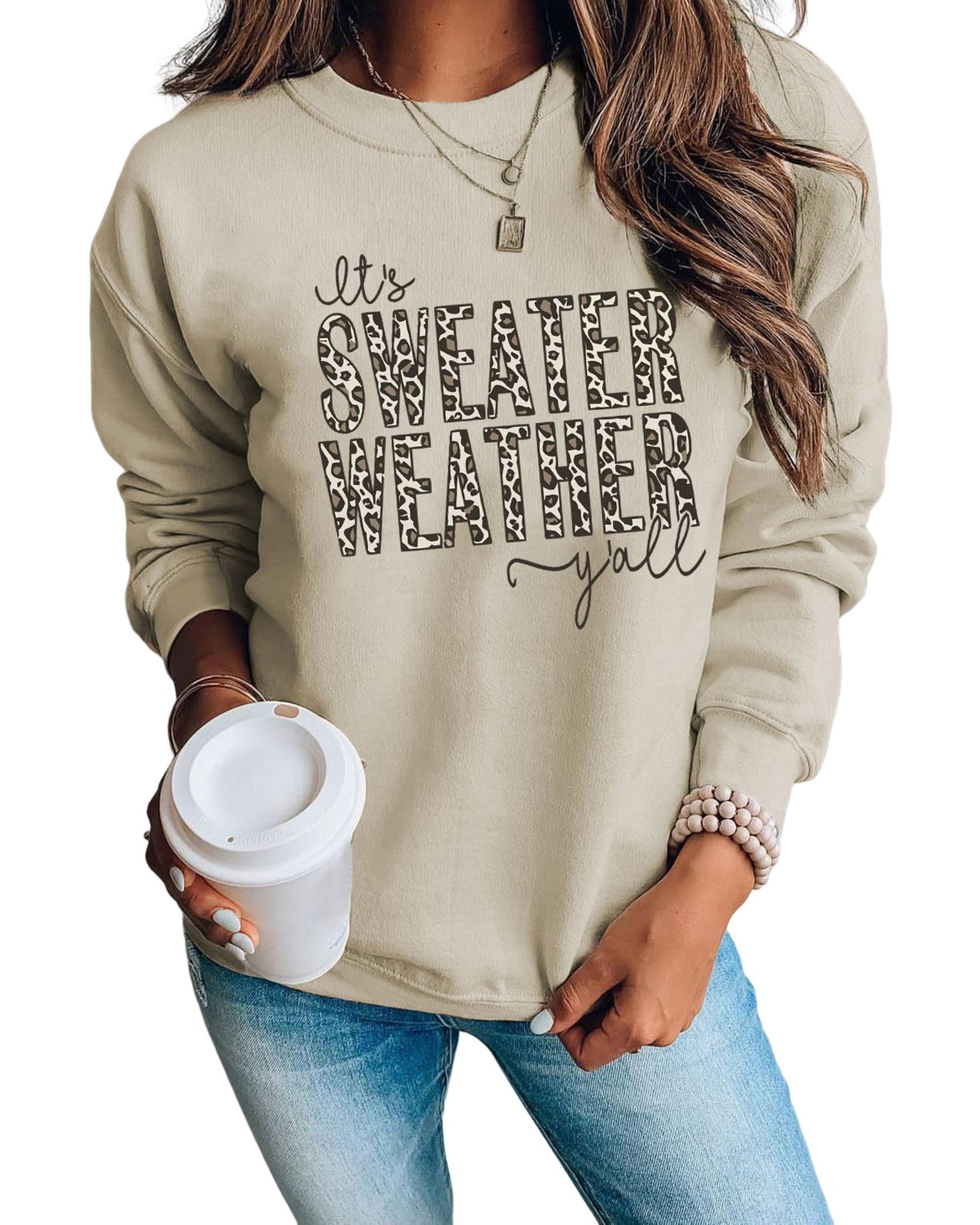 Azura Exchange Leopard Print Pullover Sweatshirt - XL