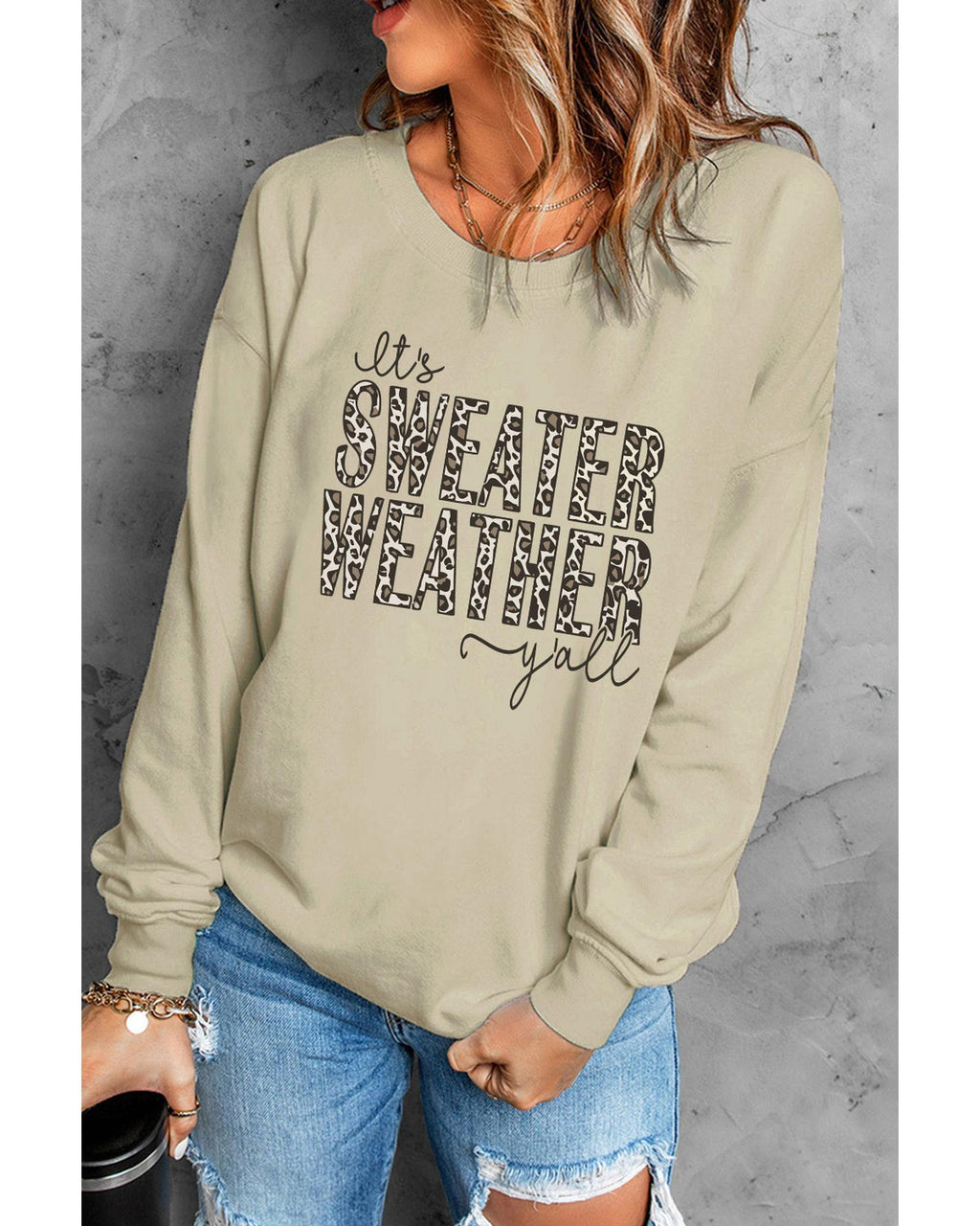Azura Exchange Leopard Print Pullover Sweatshirt - XL