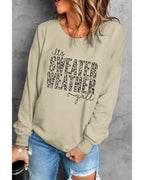 Azura Exchange Leopard Print Pullover Sweatshirt - XL