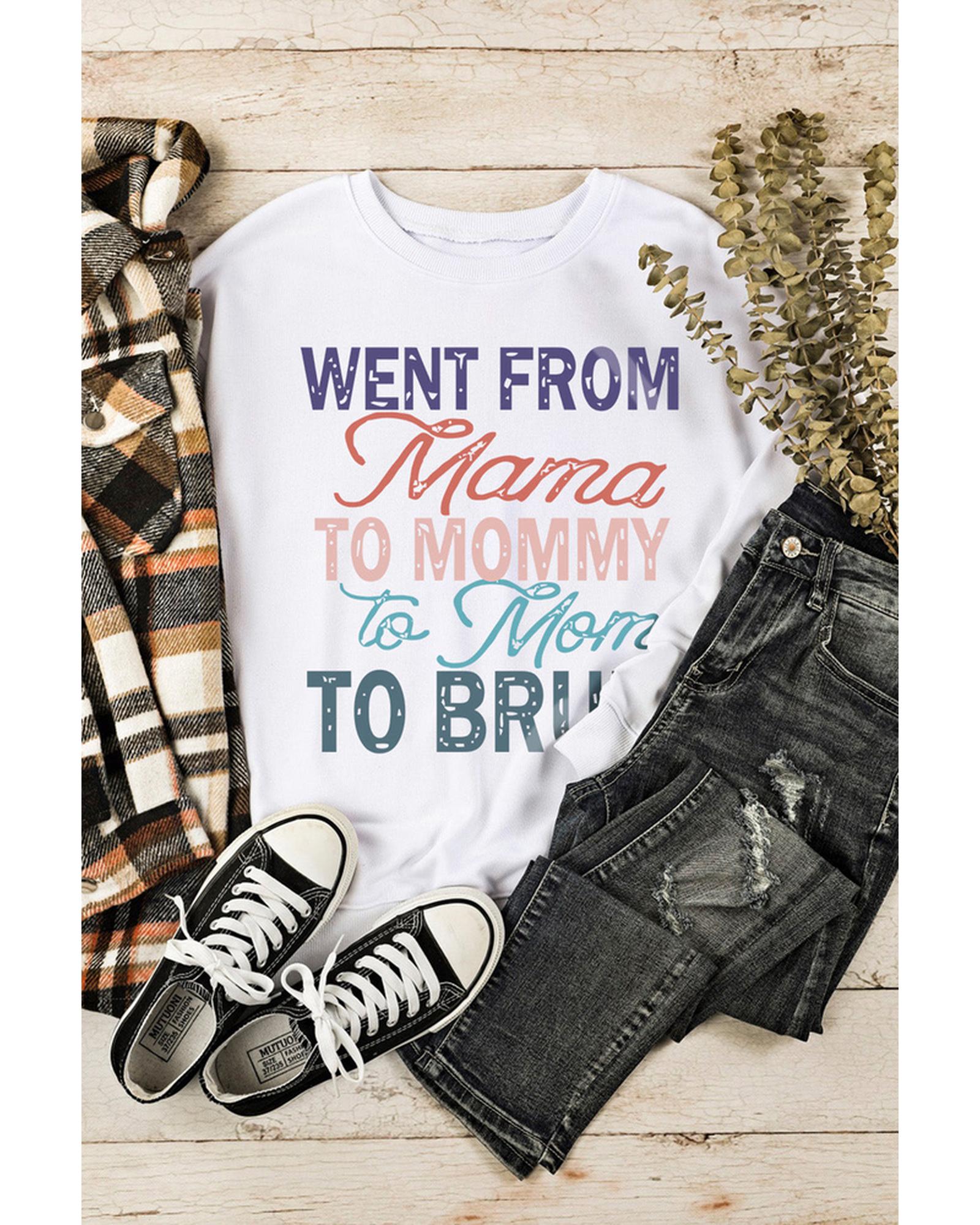 Azura Exchange Letters Print Long Sleeve Sweatshirt - S Secondary image