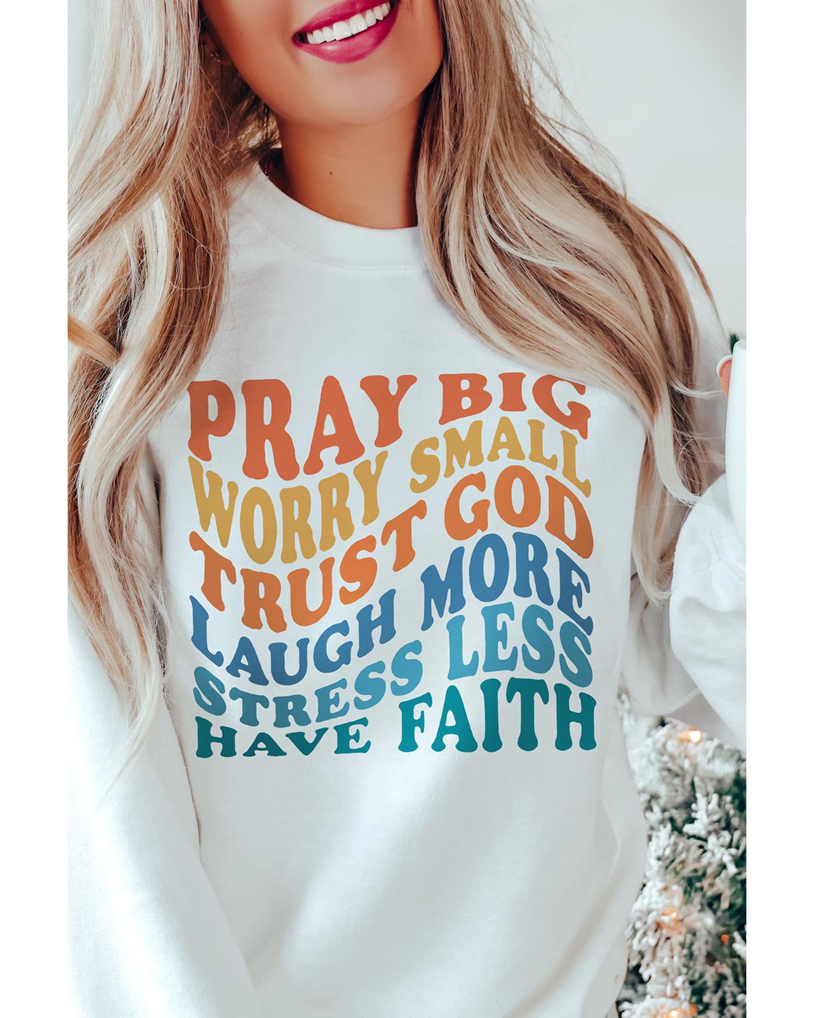 Azura Exchange Slogan Letters Print Long Sleeve Sweatshirt - XL Main image