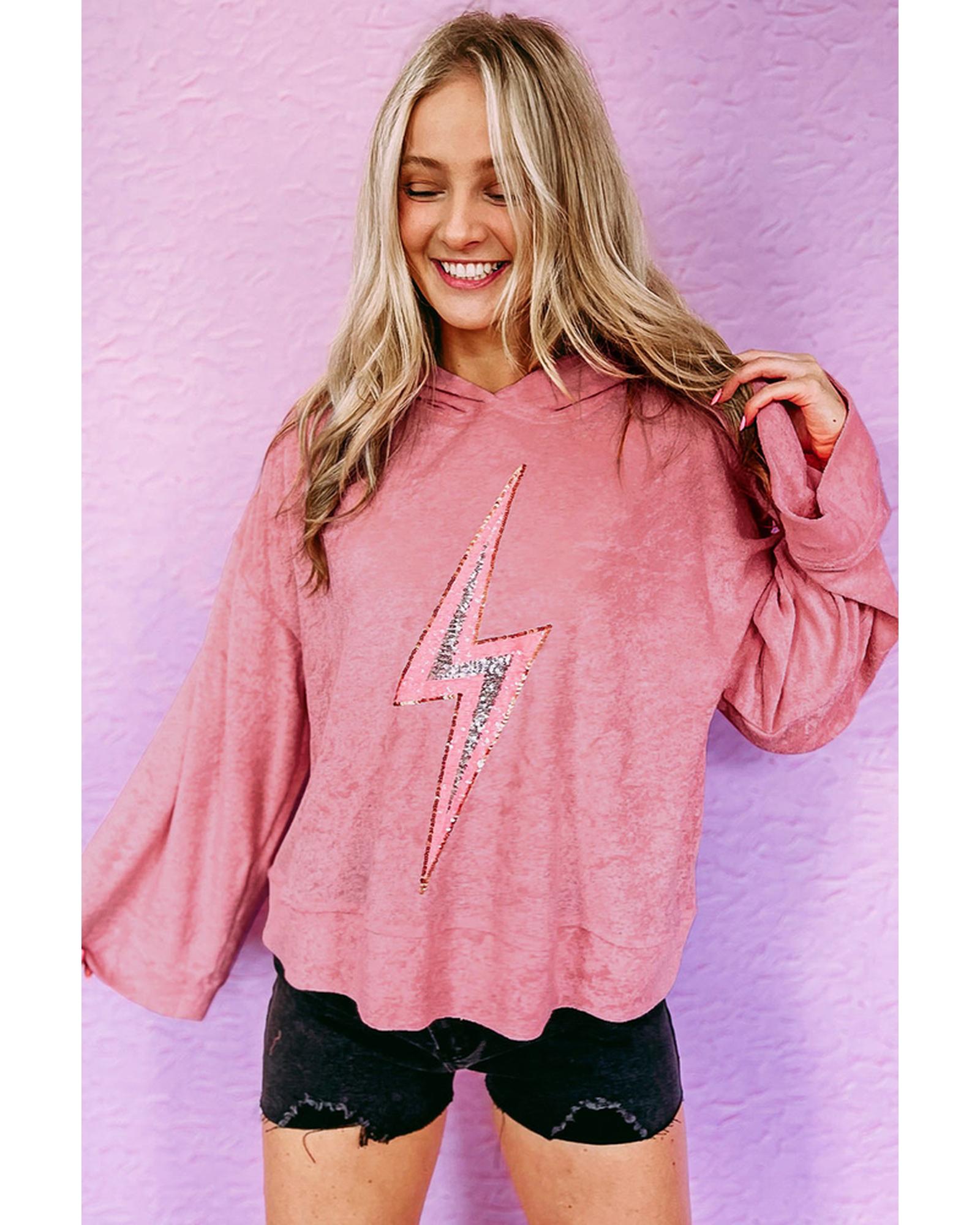 Azura Exchange Sequin Oversized Hoodie - L Secondary image