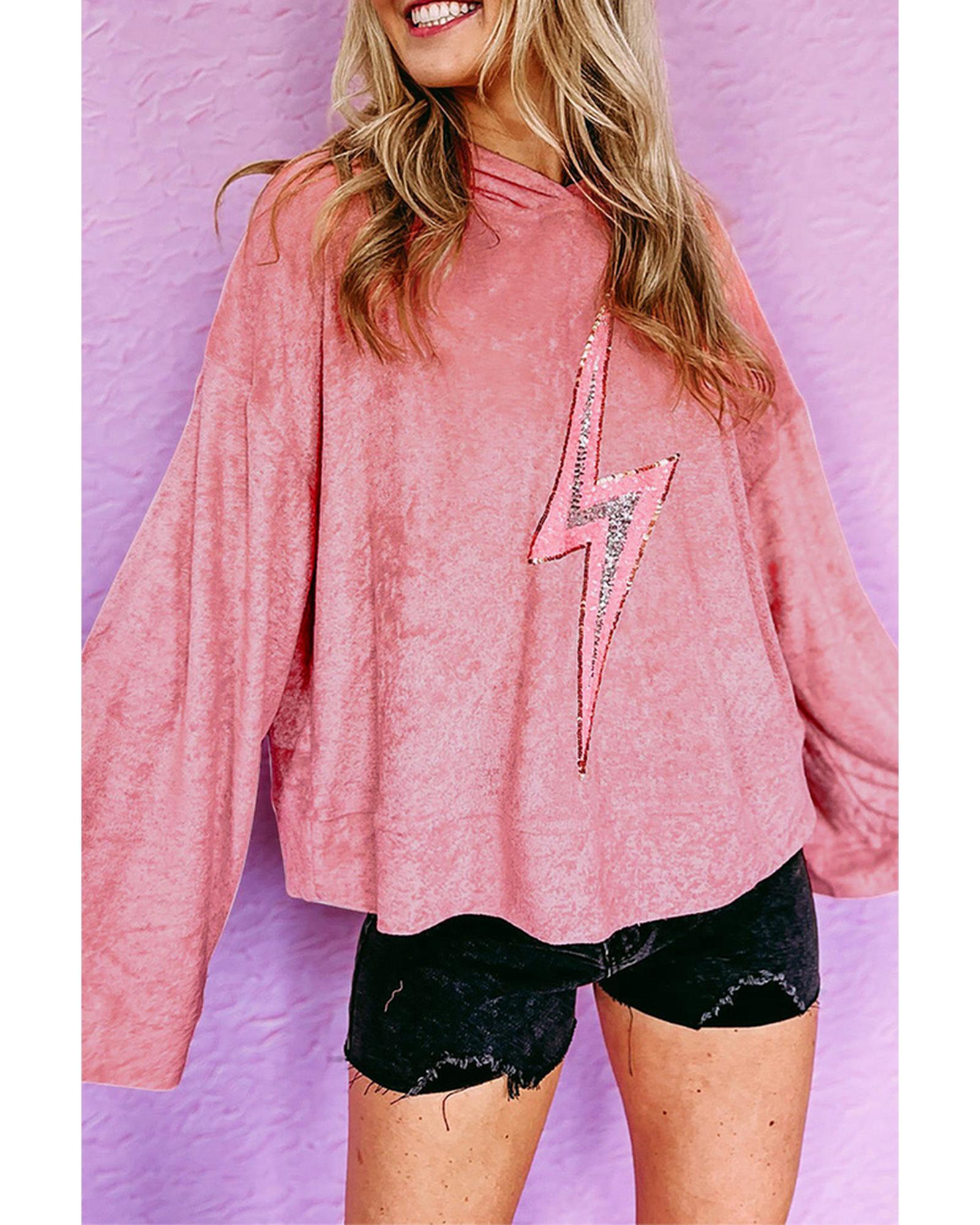 Azura Exchange Sequin Oversized Hoodie - M Main image