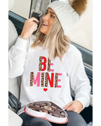 Azura Exchange Leopard Heart Print Long Sleeve Sweatshirt - S