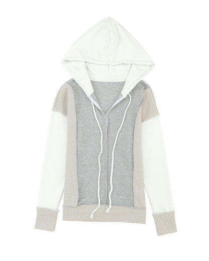Azura Exchange Patchwork Knit Hoodie - S
