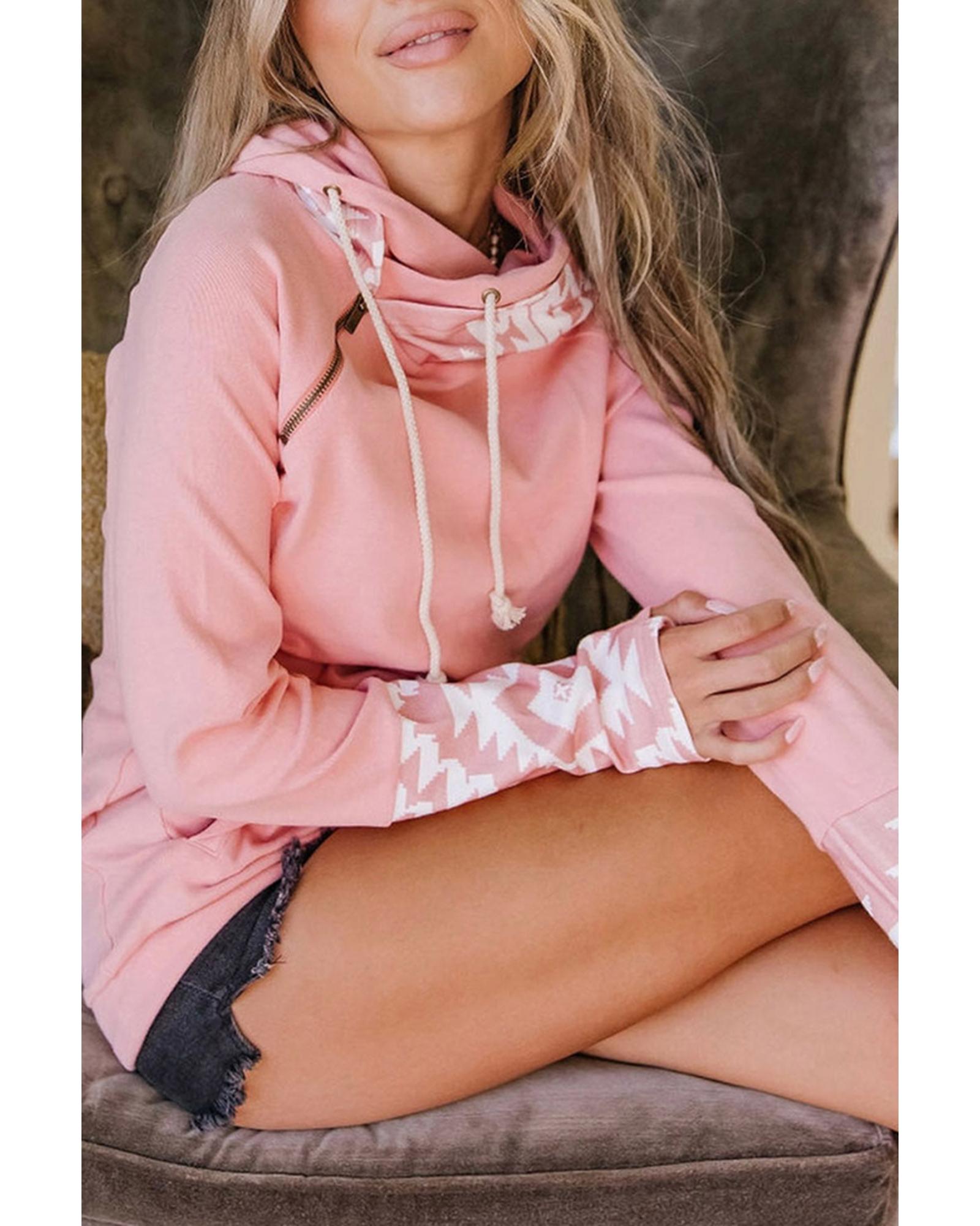 Azura Exchange Patchwork Thumb Hole Hoodie - XL Main image