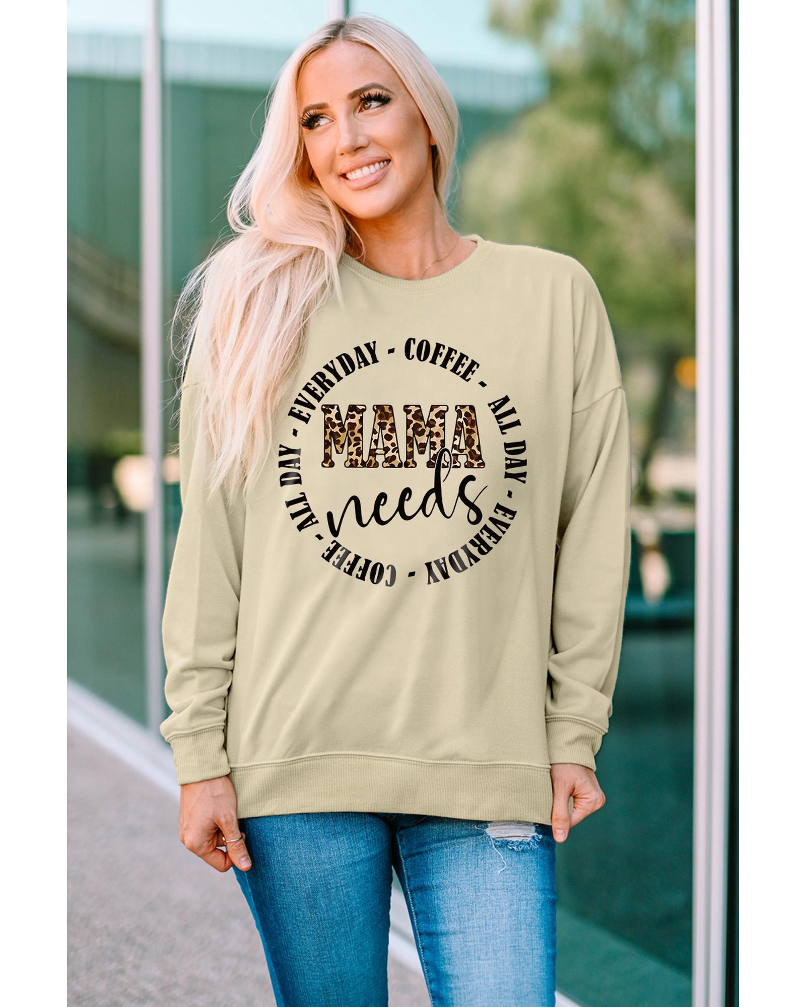 Azura Exchange MAMA Needs All Day Everyday Letters Graphic Sweatshirt - XL Secondary image