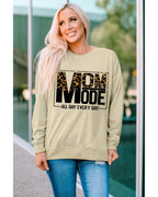Azura Exchange Leopard Print Long Sleeve Sweatshirt - S