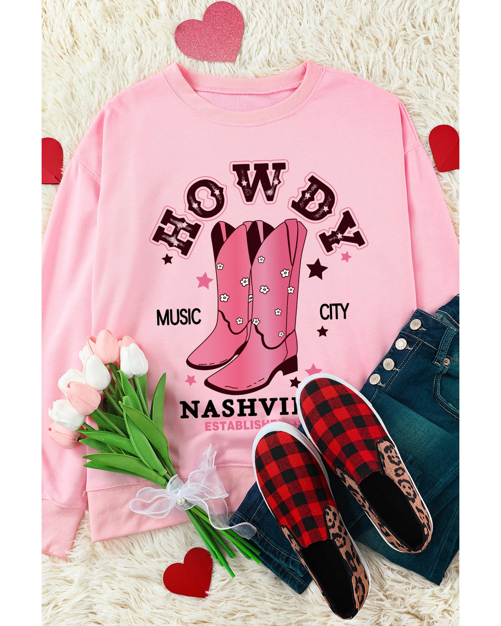 Azura Exchange NASHVILLE Vintage Western Sweatshirt - L Main image