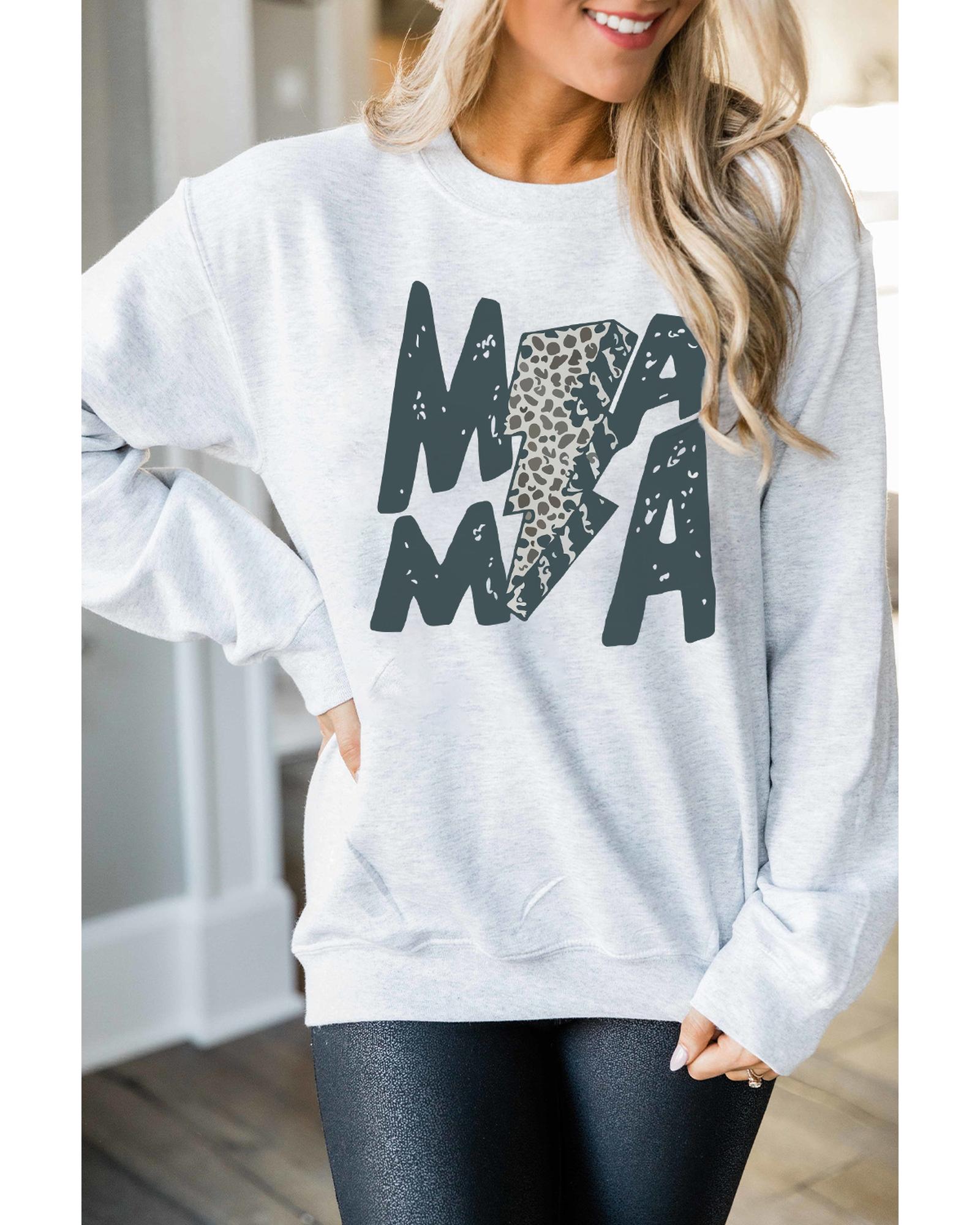 Azura Exchange Lightning Leopard Print Long Sleeve Sweatshirt - L Main image
