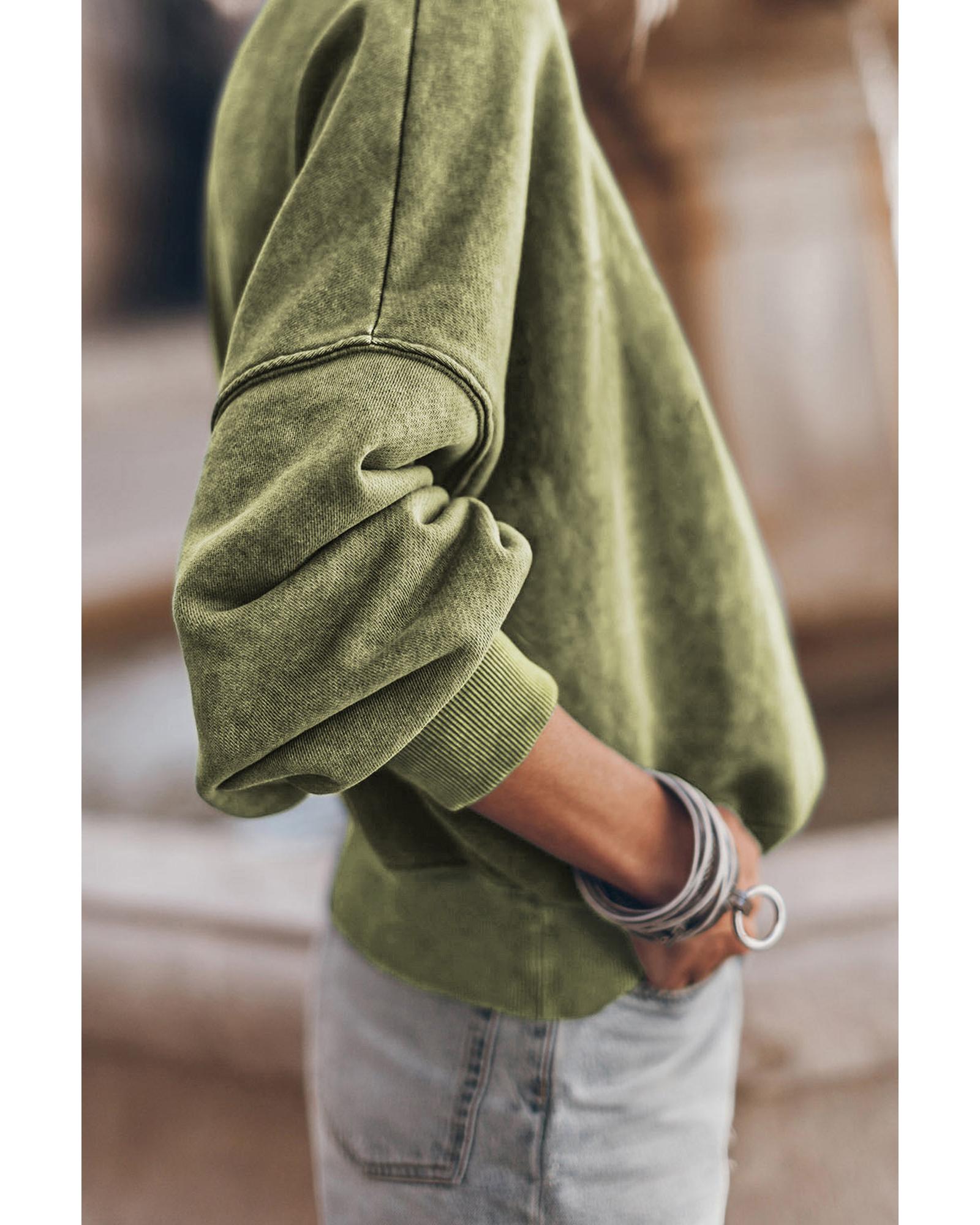 Azura Exchange Drop Shoulder Crew Neck Pullover Sweatshirt - S Secondary image