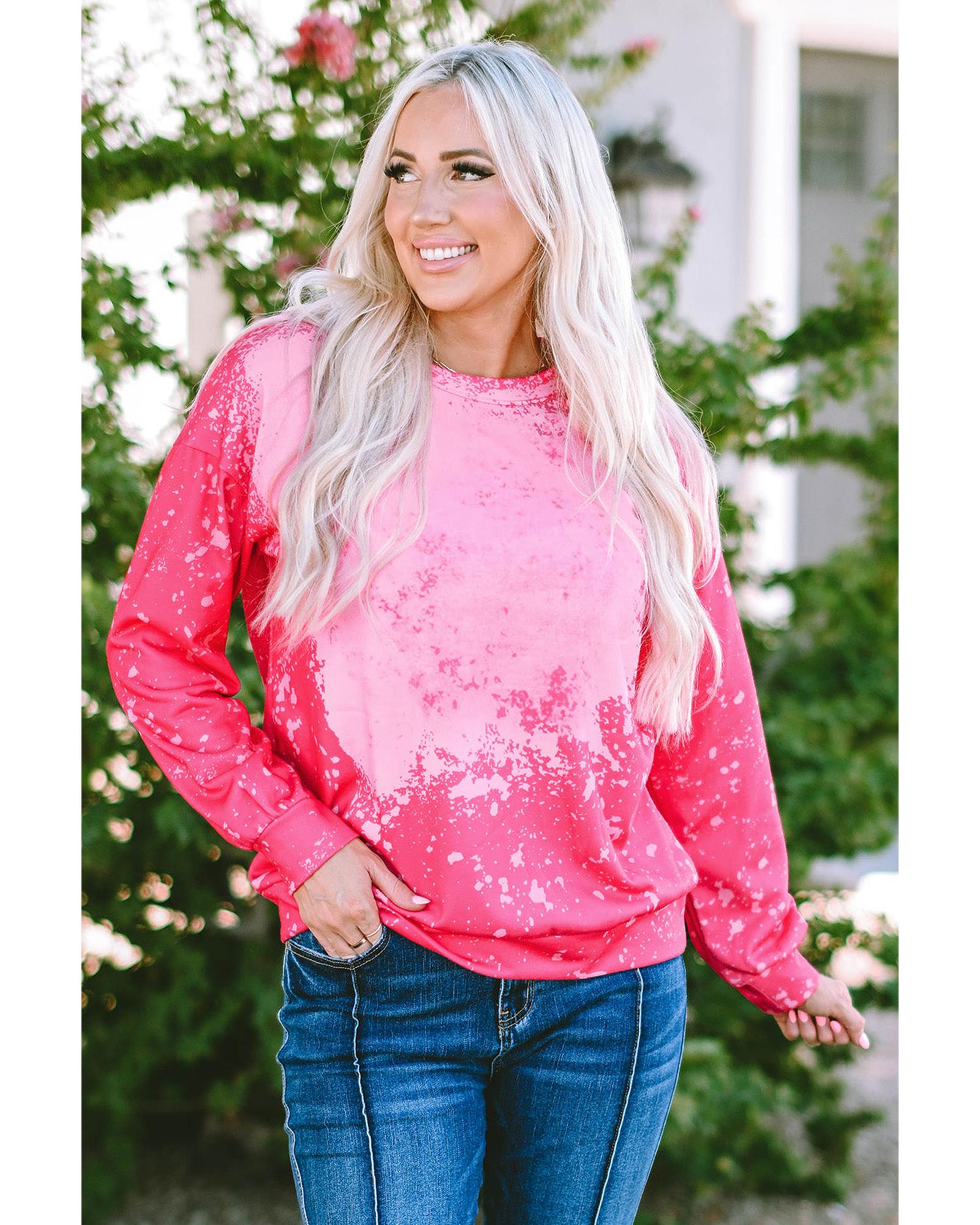 Azura Exchange Long Sleeve Tie Dye Pullover Sweatshirt - L Main image