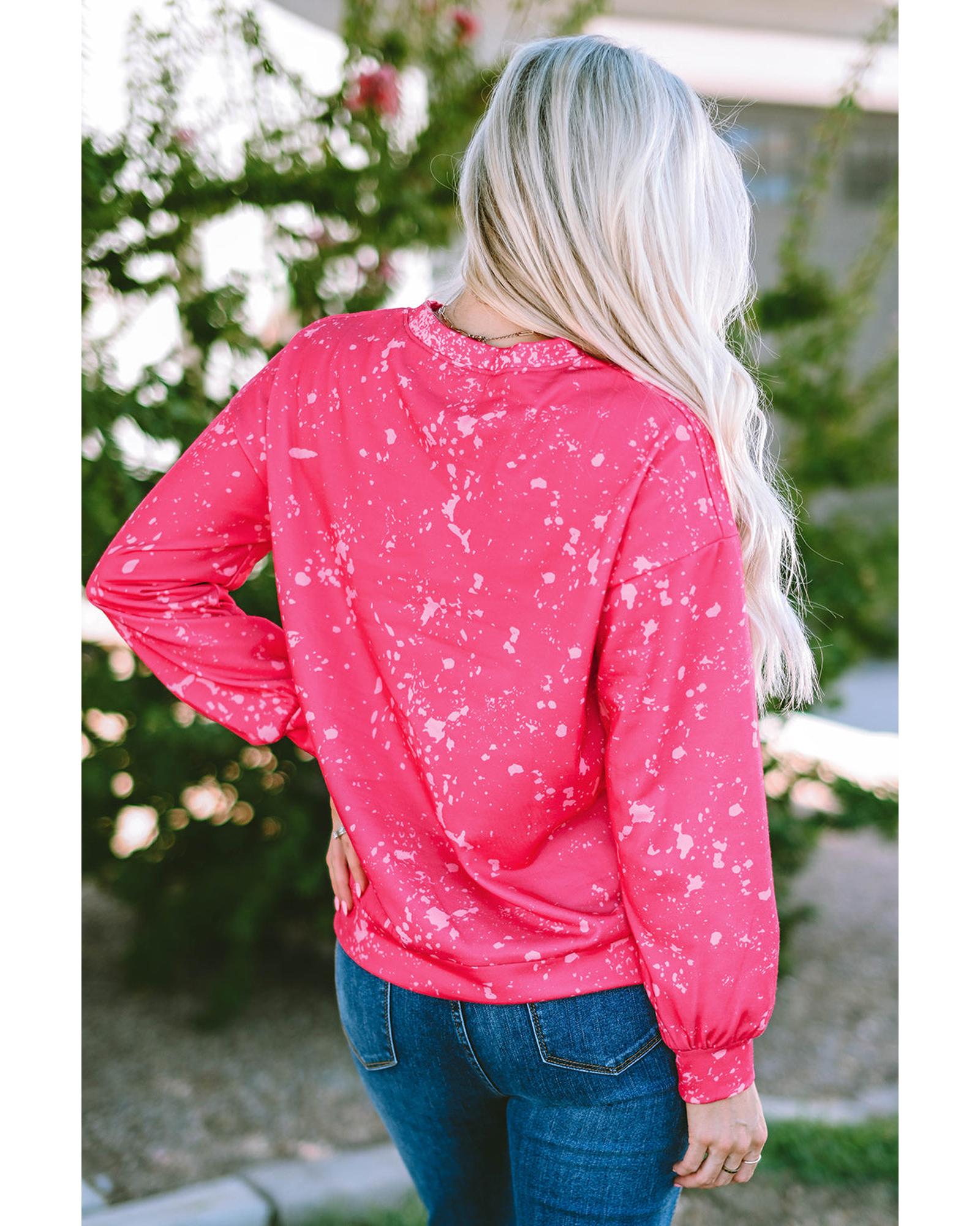 Azura Exchange Long Sleeve Tie Dye Pullover Sweatshirt - L