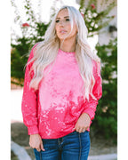 Azura Exchange Long Sleeve Tie Dye Pullover Sweatshirt - L