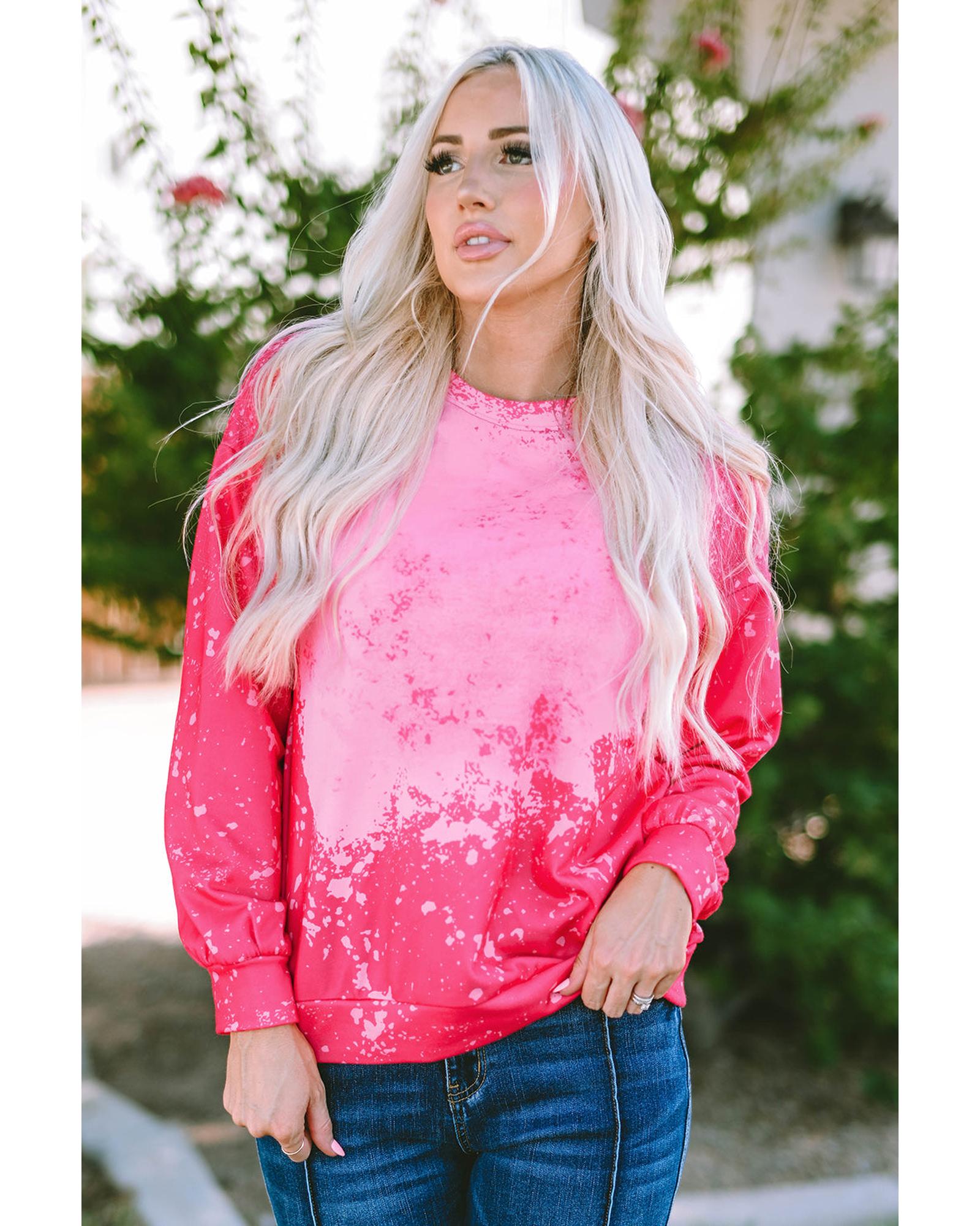 Azura Exchange Long Sleeve Tie Dye Pullover Sweatshirt - L