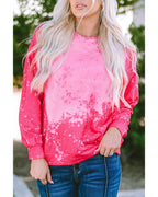Azura Exchange Long Sleeve Tie Dye Pullover Sweatshirt - L