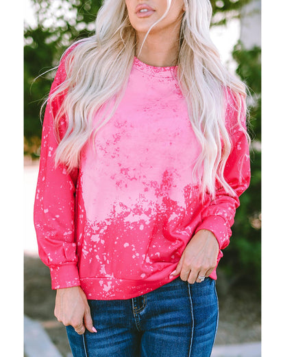 Azura Exchange Long Sleeve Tie Dye Pullover Sweatshirt - L