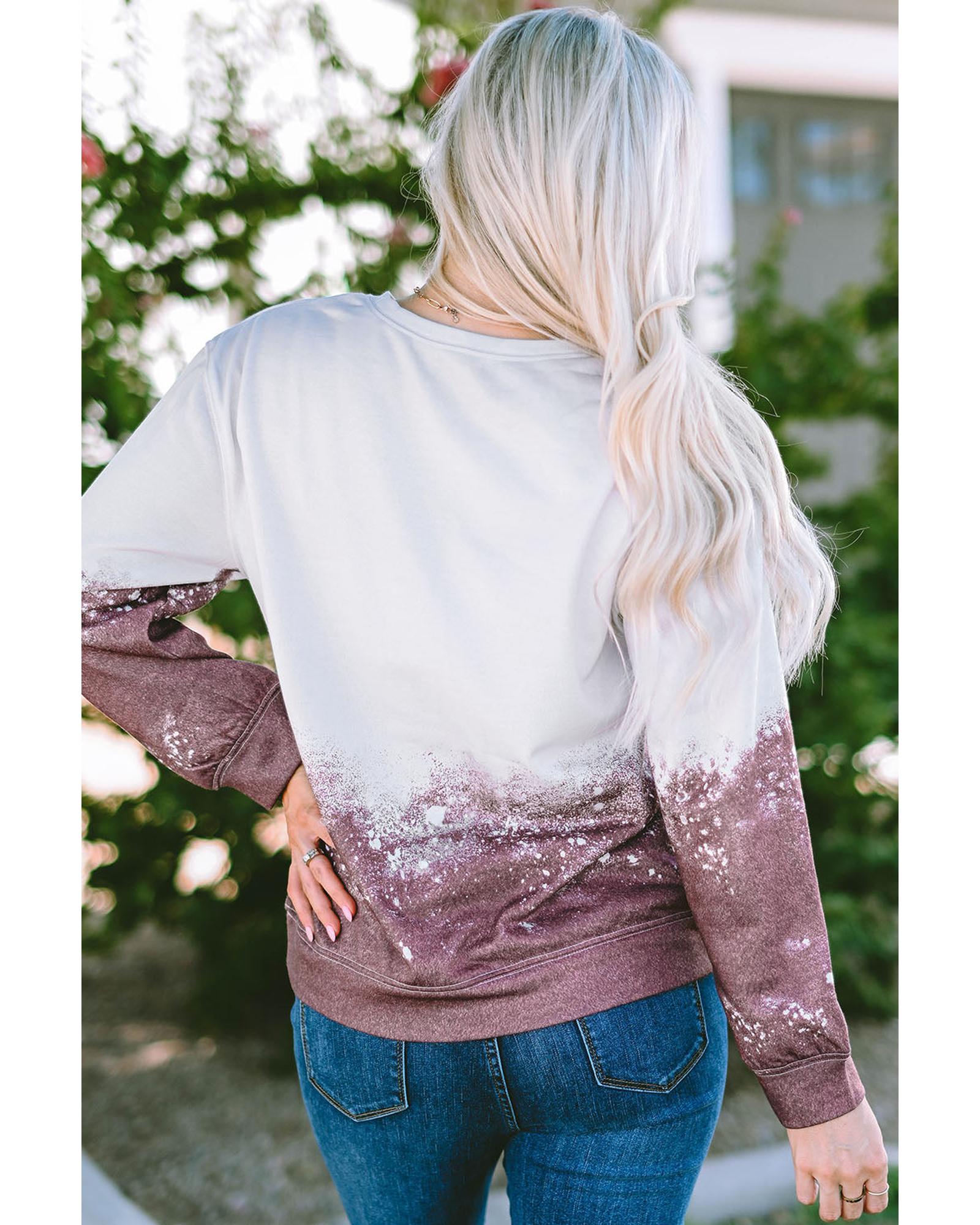 Azura Exchange Gradient Tie Dye Pullover Sweatshirt - XL Secondary image