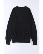 Azura Exchange Oversized Ribbed Trim Sweatshirt - L