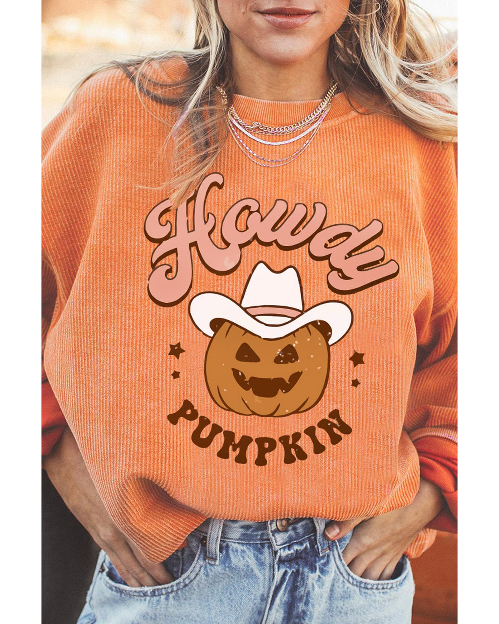 Azura Exchange Howdy Pumpkin Halloween Graphic Sweatshirt - M Main image