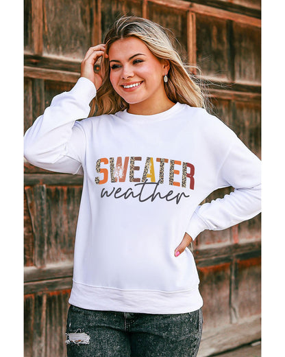 Azura Exchange Sweater Weather Monogram Sweatshirt - S