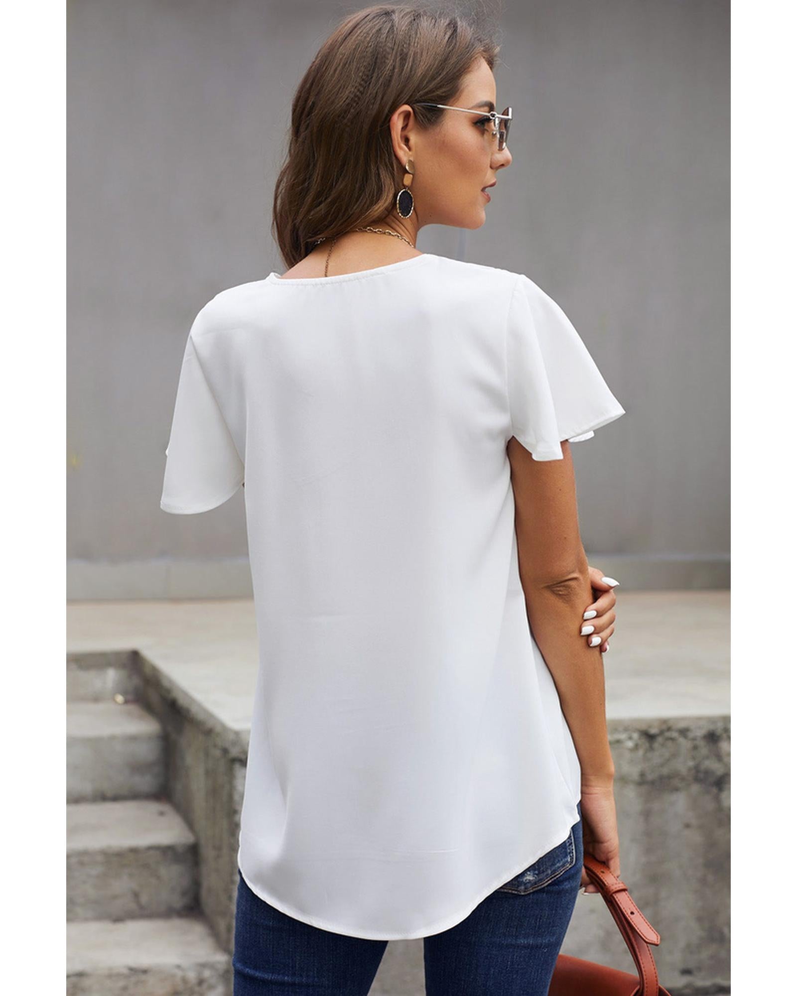 Azura Exchange Classic V Neck Tee - S Secondary image