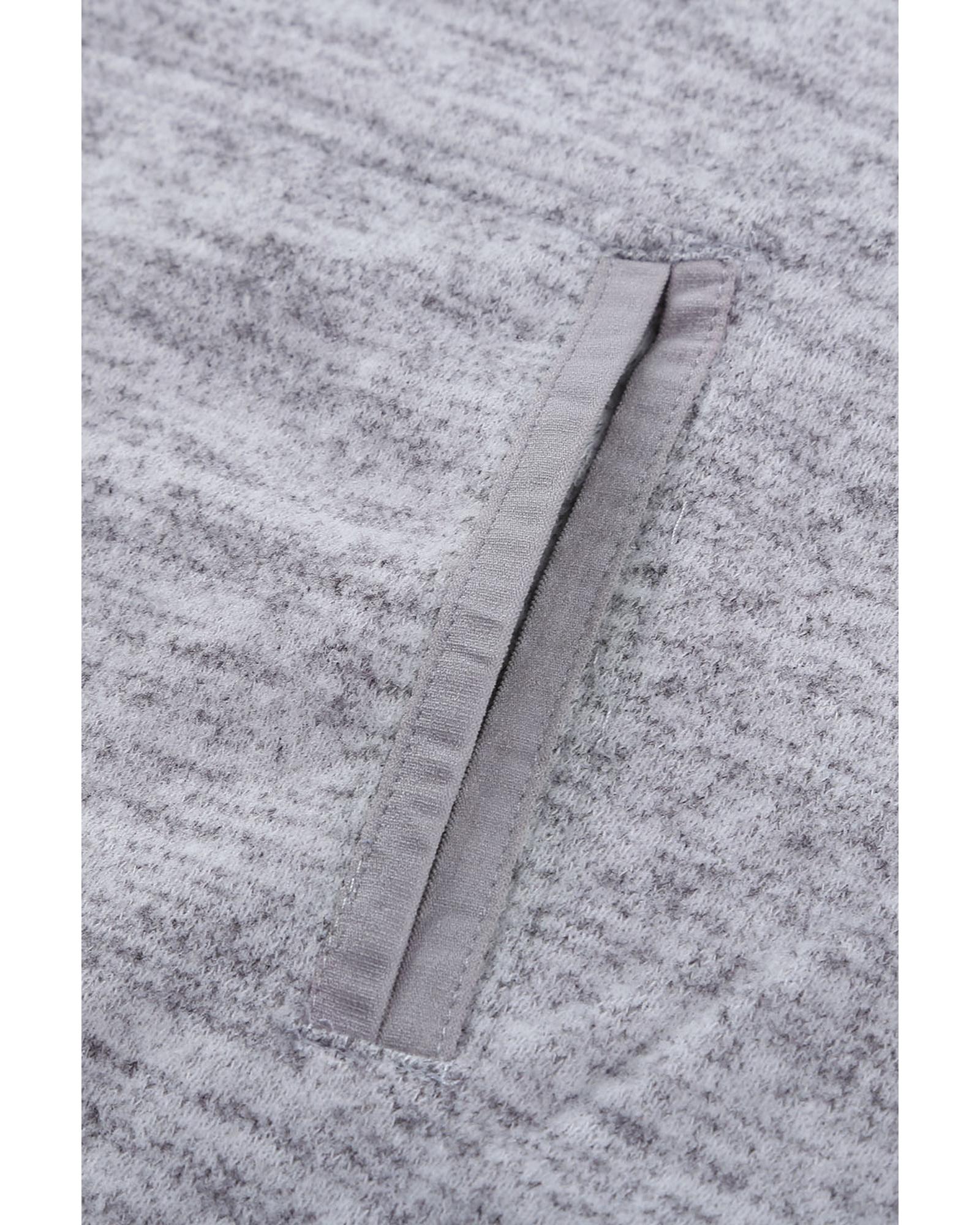 Azura Exchange Plaid Splicing Pocketed Hoodie - L Secondary image