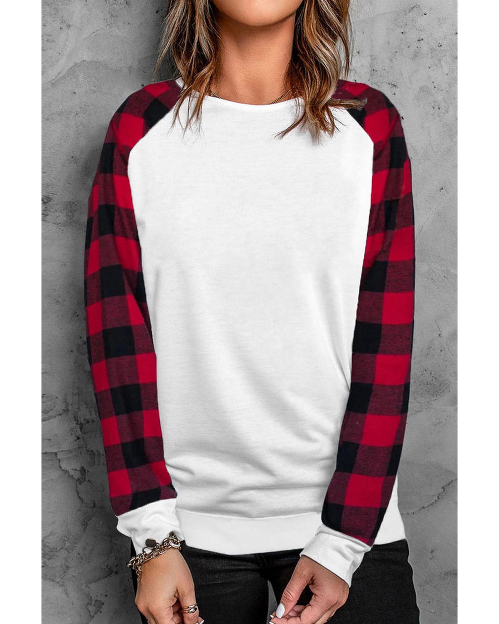 Azura Exchange Long Sleeve Buffalo Plaid Sweatshirt - XL Main image