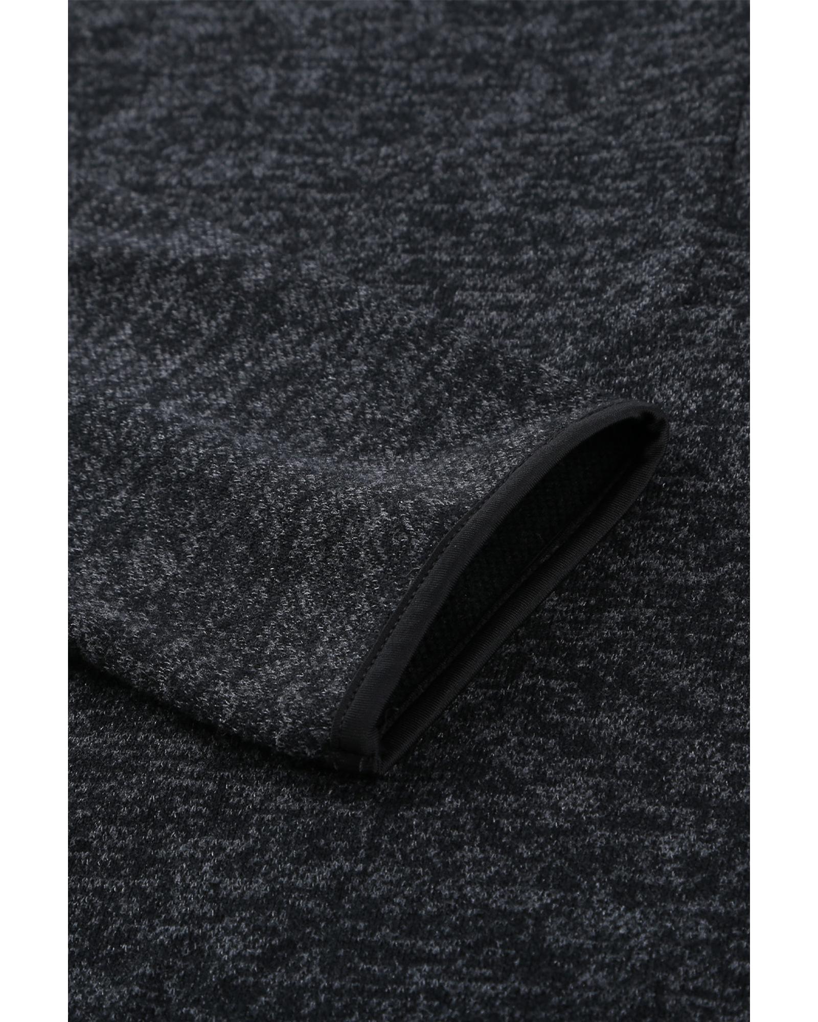 Azura Exchange Button Snap Neck Pullover Hoodie - S Secondary image