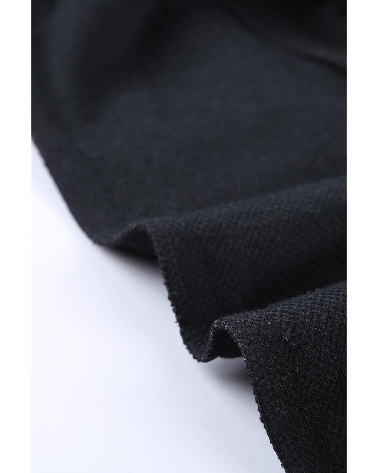 Azura Exchange Button Snap Neck Pullover Hoodie - S
