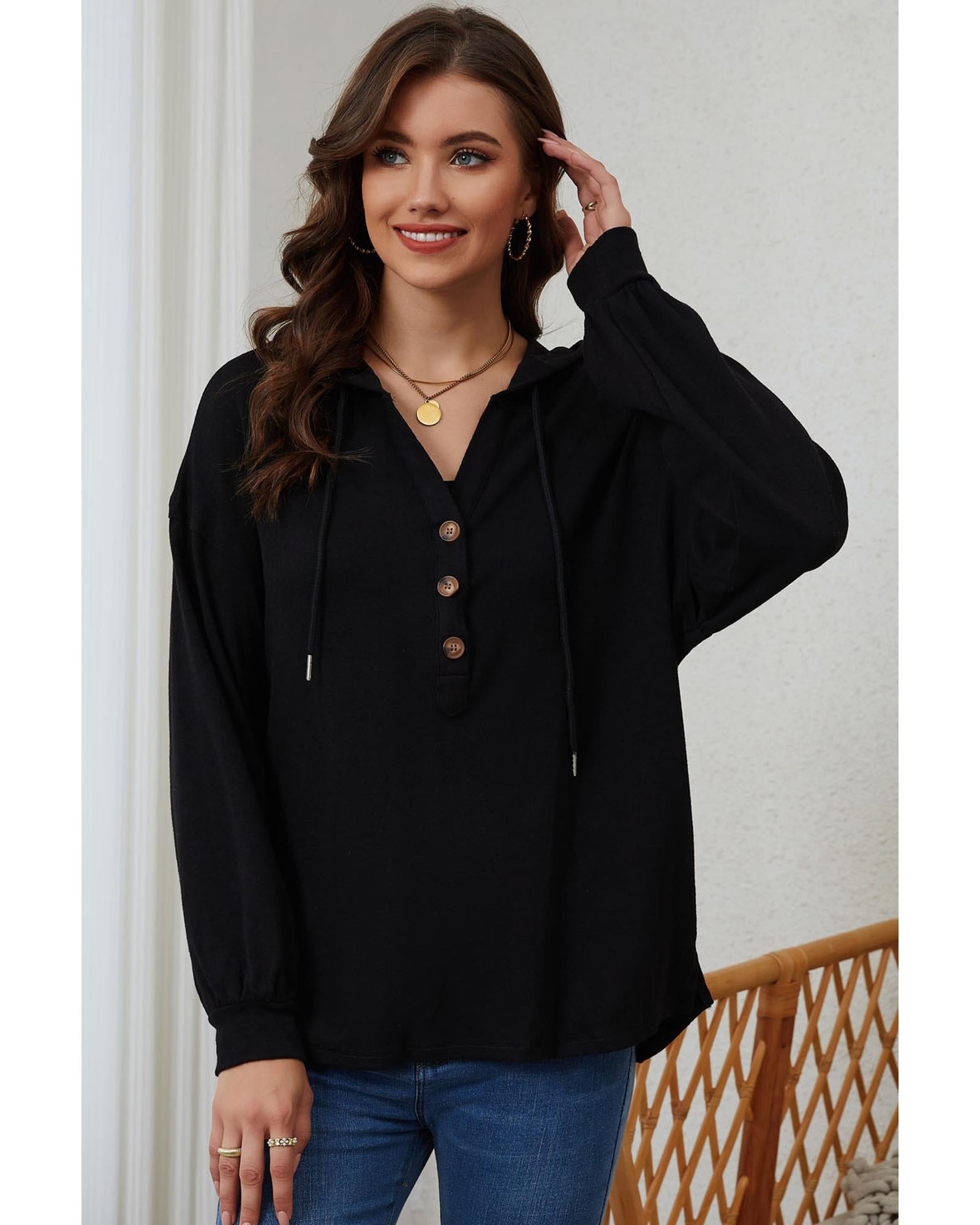 Azura Exchange High and Low Hem Hoodie - S Main image