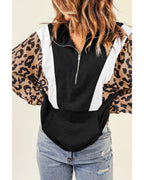 Azura Exchange Leopard Pullover Sweatshirt - S