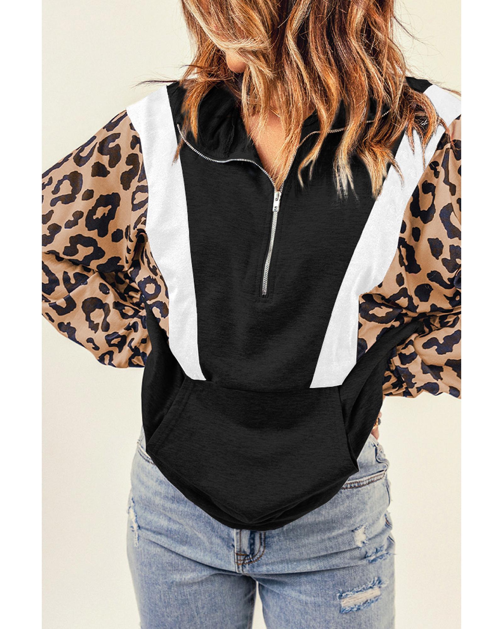 Azura Exchange Leopard Pullover Sweatshirt - S