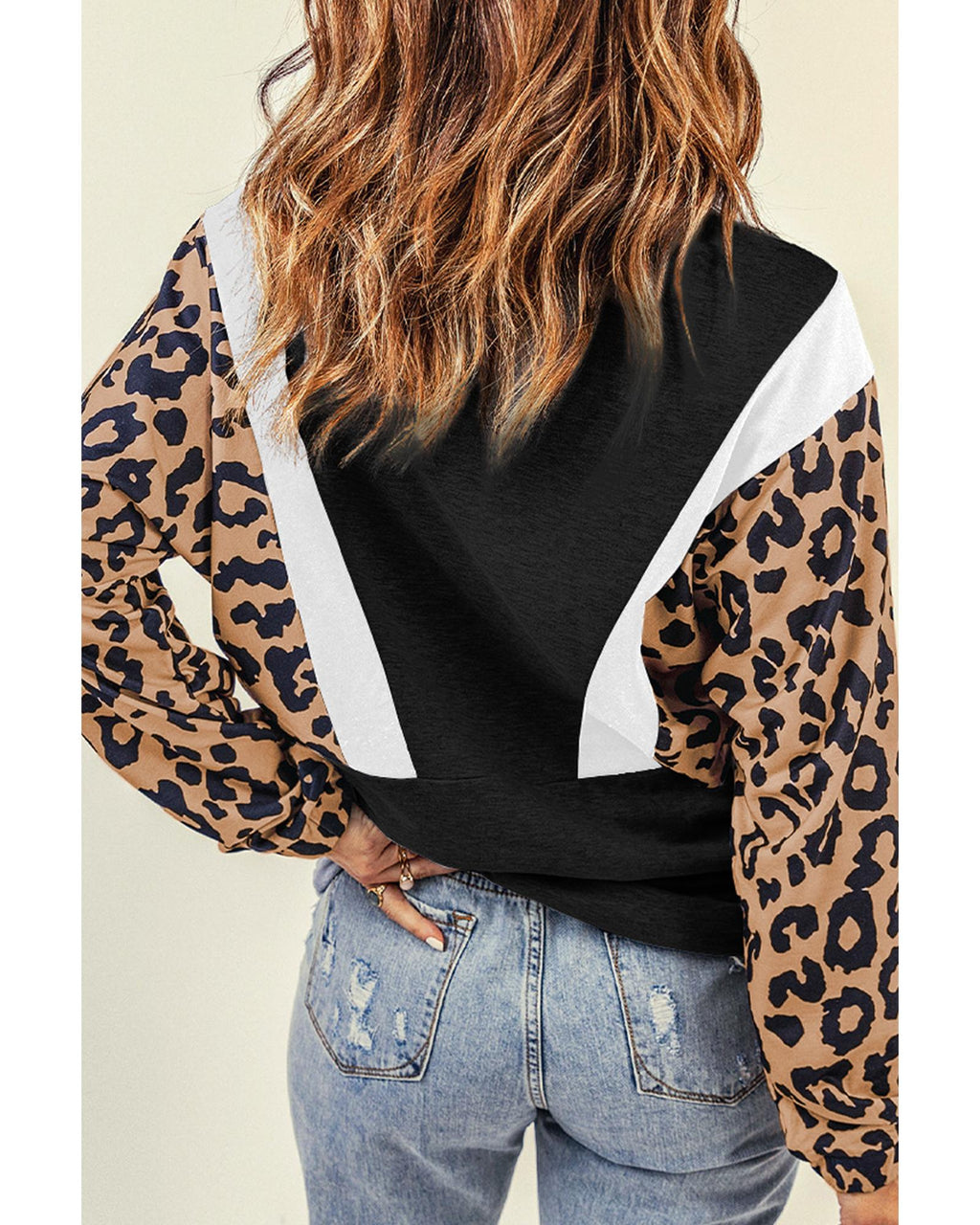 Azura Exchange Leopard Pullover Sweatshirt - S